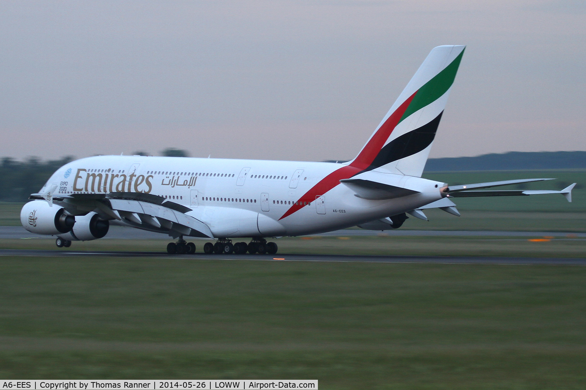 A6-EES, 2013 Airbus A380-861 C/N 140, Emirates A380
