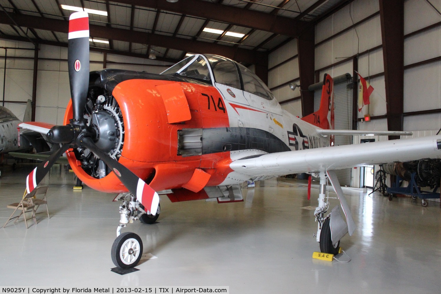 N9025Y, 1956 North American T-28C Trojan C/N 226-152, T-28C Trojan at Valiant Air Command