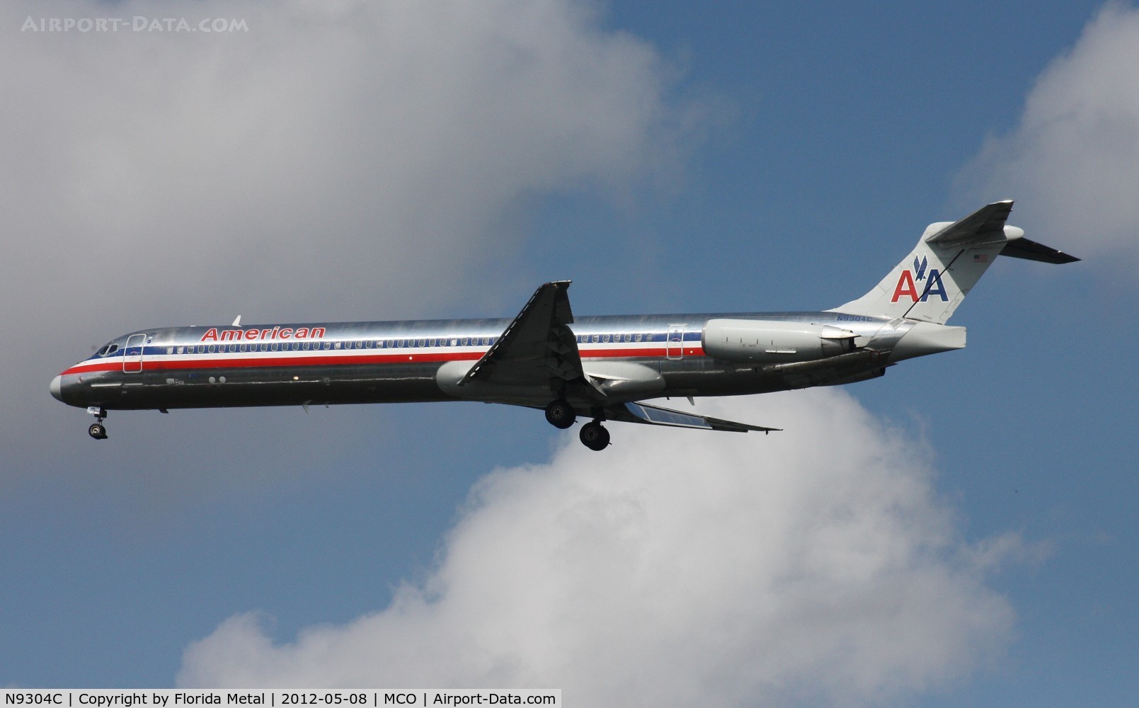 N9304C, 1987 McDonnell Douglas MD-83 (DC-9-83) C/N 49530, American MD-83