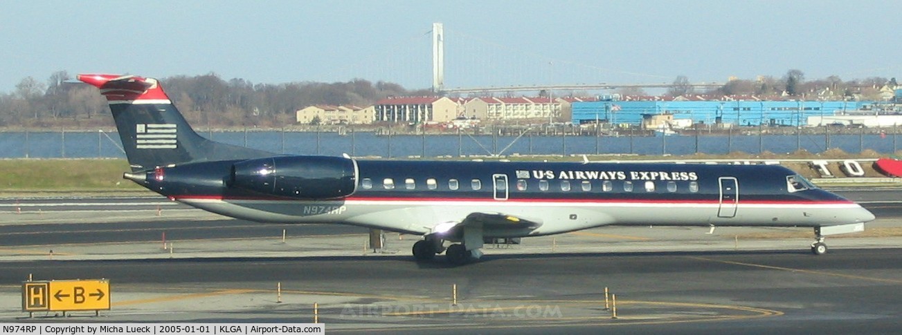 N974RP, 1999 Embraer EMB-145MP (ERJ-145MP) C/N 145203, At La Guardia