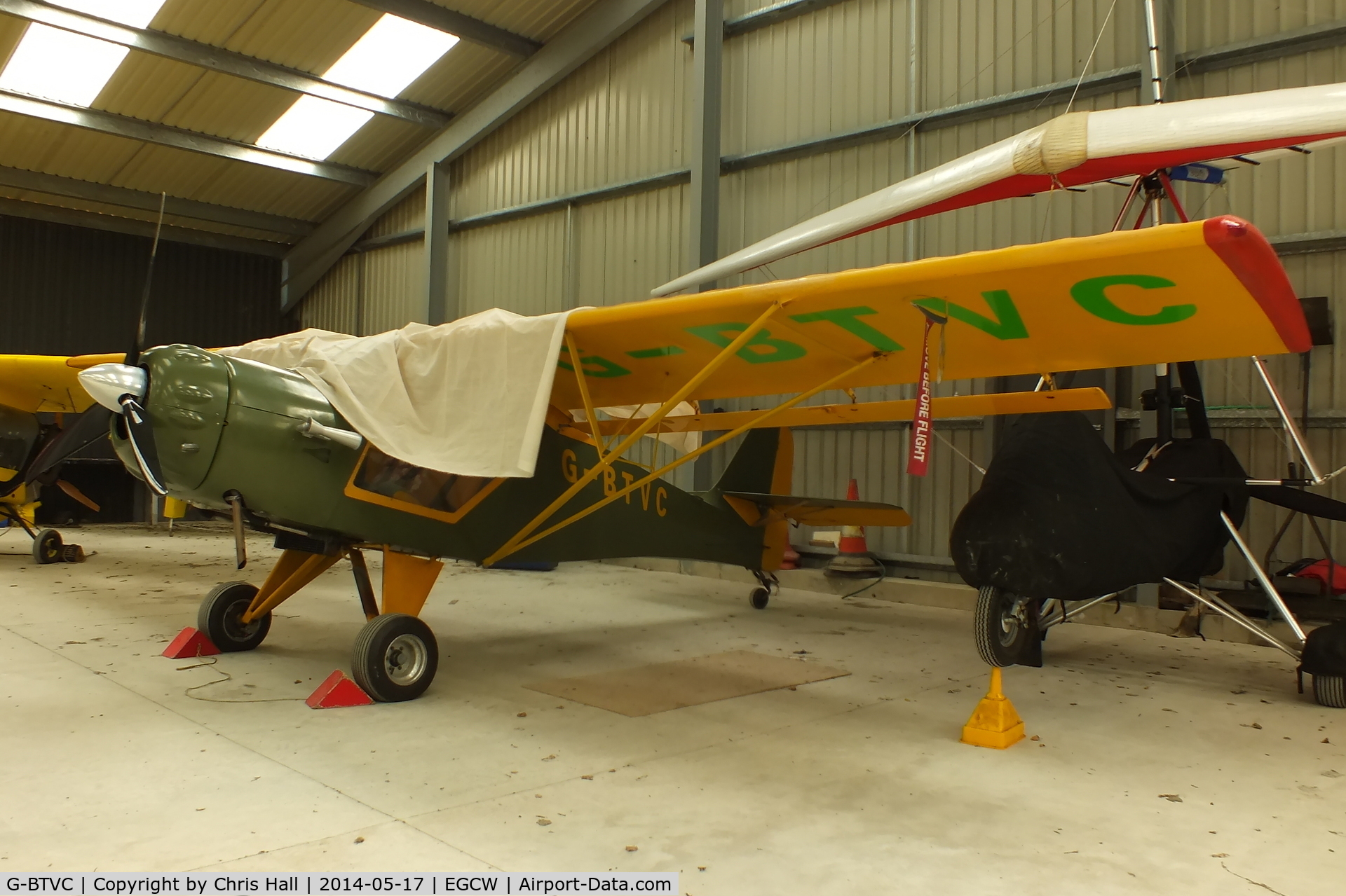 G-BTVC, 1992 Denney Kitfox Mk2 C/N PFA 172-11784, Welshpool resident