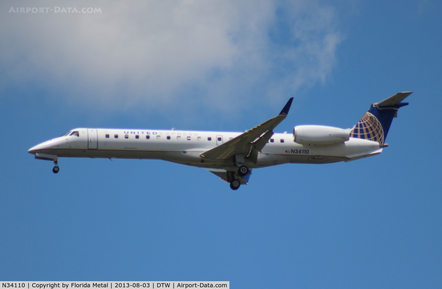 N34110, 2002 Embraer ERJ-145XR (EMB-145XR) C/N 145658, United Express E145XR