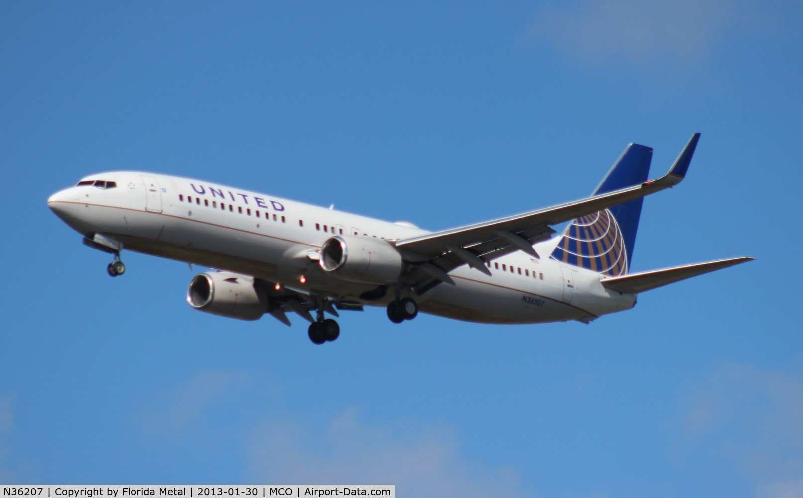 N36207, 2000 Boeing 737-824 C/N 30579, United 737-800