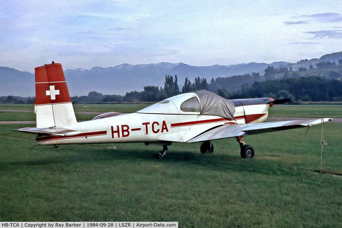 HB-TCA, 1960 Orlican L-40 Meta Sokol C/N 150410, Orlican L-40 Meta-Sokol [150140] Altenrhein~HB 28/09/1984