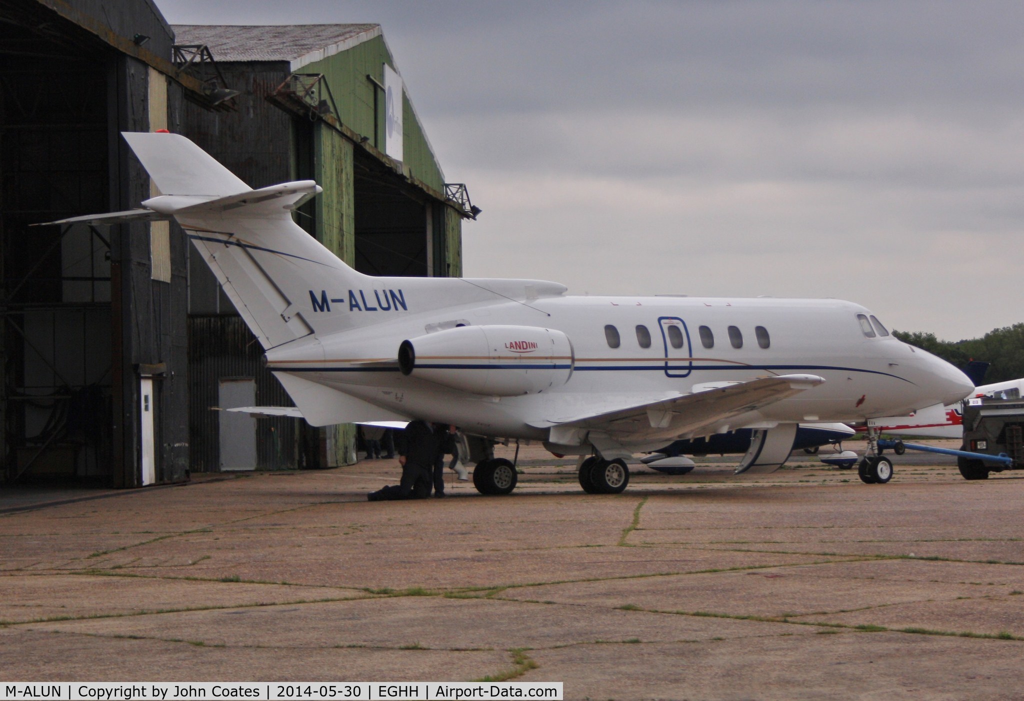 M-ALUN, 1980 British Aerospace HS.125-700A C/N 257075, At Jetworks