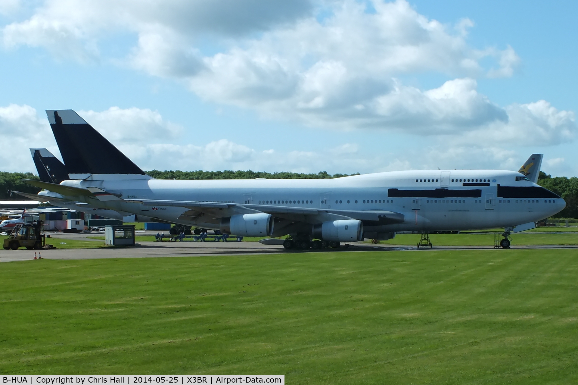 B-HUA, 1992 Boeing 747-467 C/N 25872, stored at Bruntingthorpe