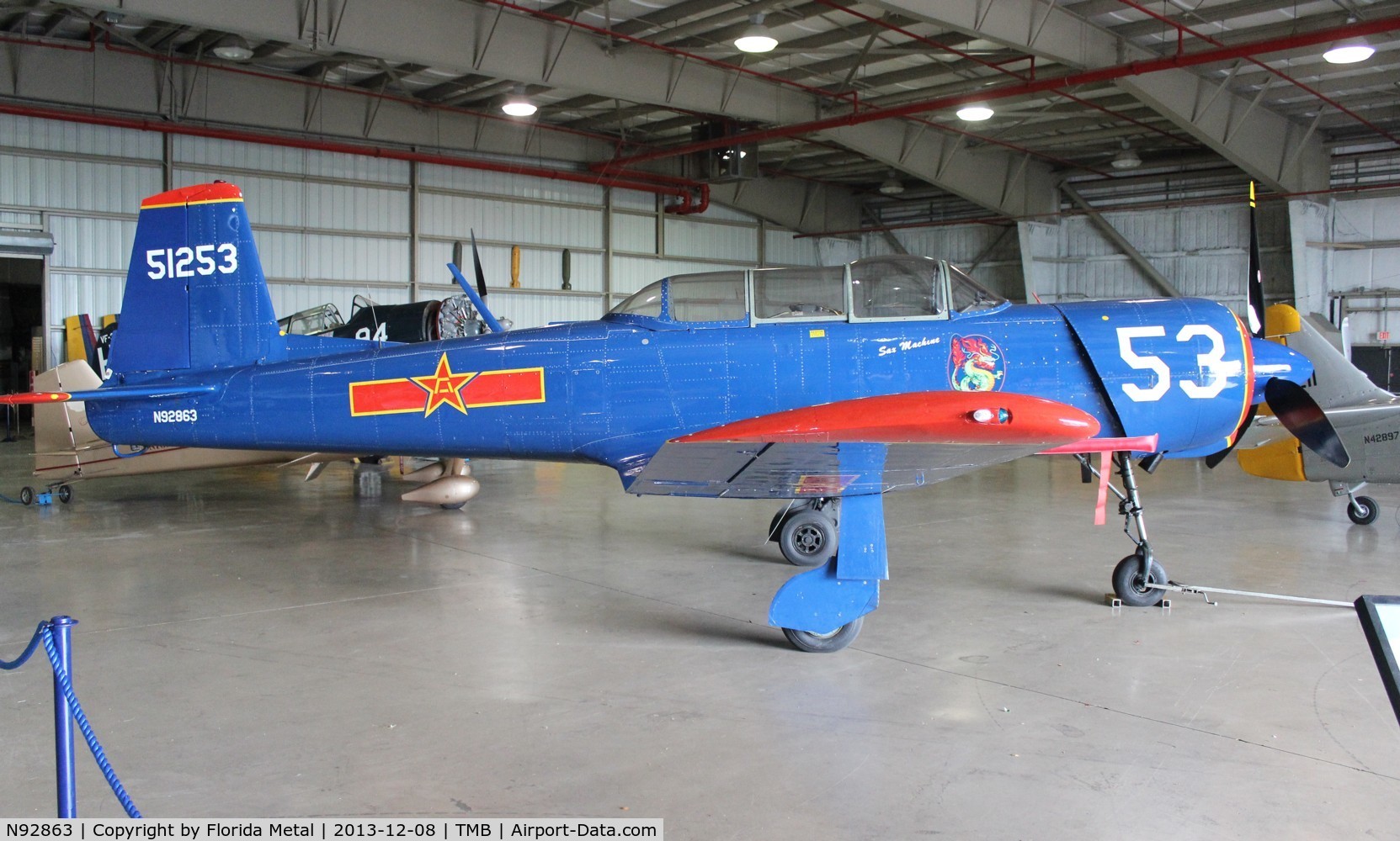 N92863, 1972 Nanchang CJ-6A C/N 2851253, Nanchang CJ-6A