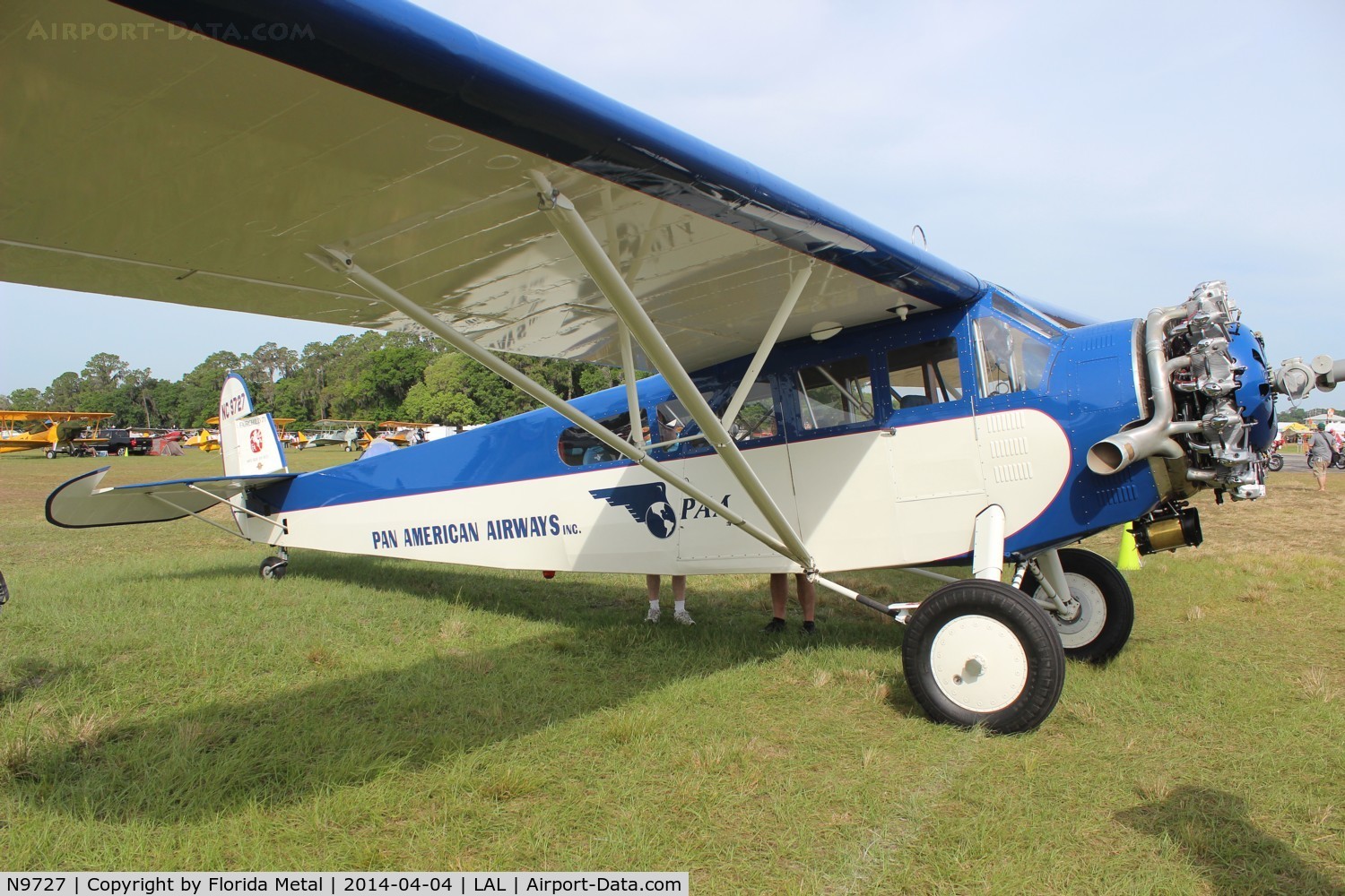 N9727, 1927 Fairchild 71 C/N 603, Fairchild 71 at Sun N Fun 2014 in Pan American colors