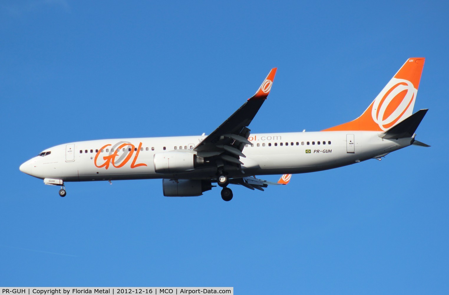 PR-GUH, 2011 Boeing 737-8EH C/N 35843, GOL 737-800