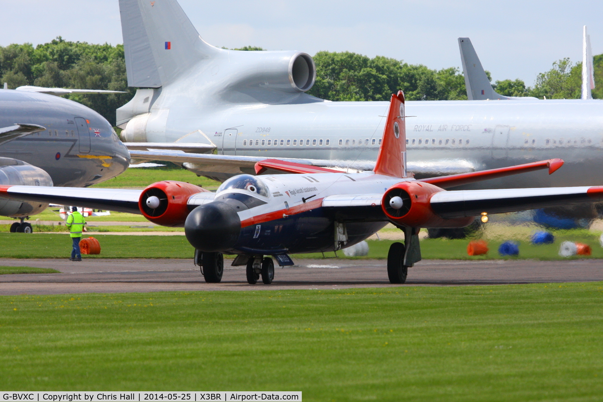 G-BVXC, 1956 English Electric Canberra B(I)8/B.6 Mod C/N EEP71470, at the Cold War Jets Open Day 2014