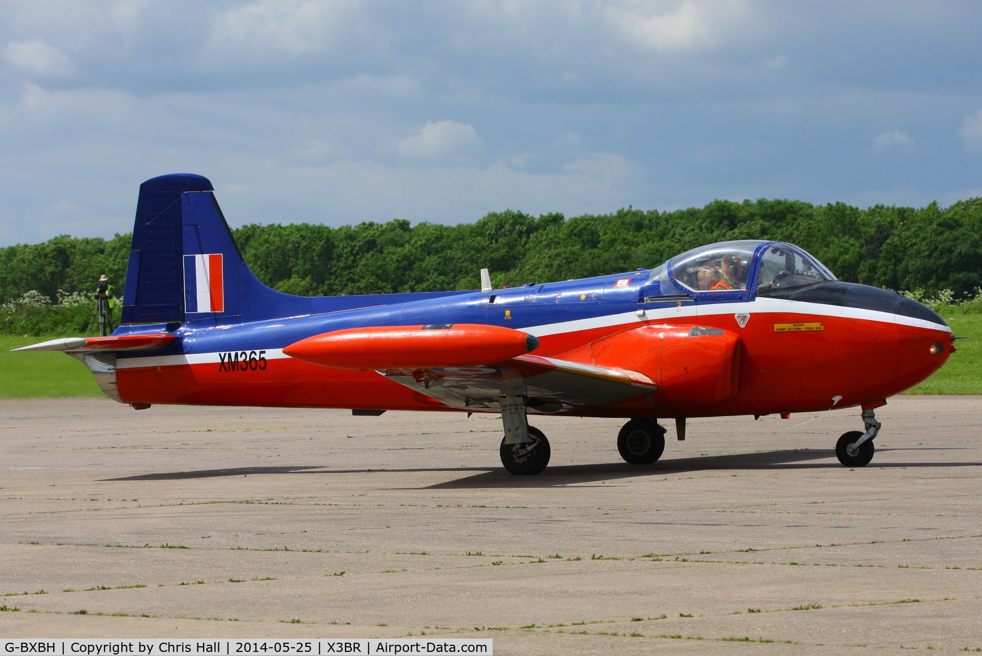 G-BXBH, 1960 Hunting P-84 Jet Provost T.3A C/N PAC/W/9241, at the Cold War Jets Open Day 2014
