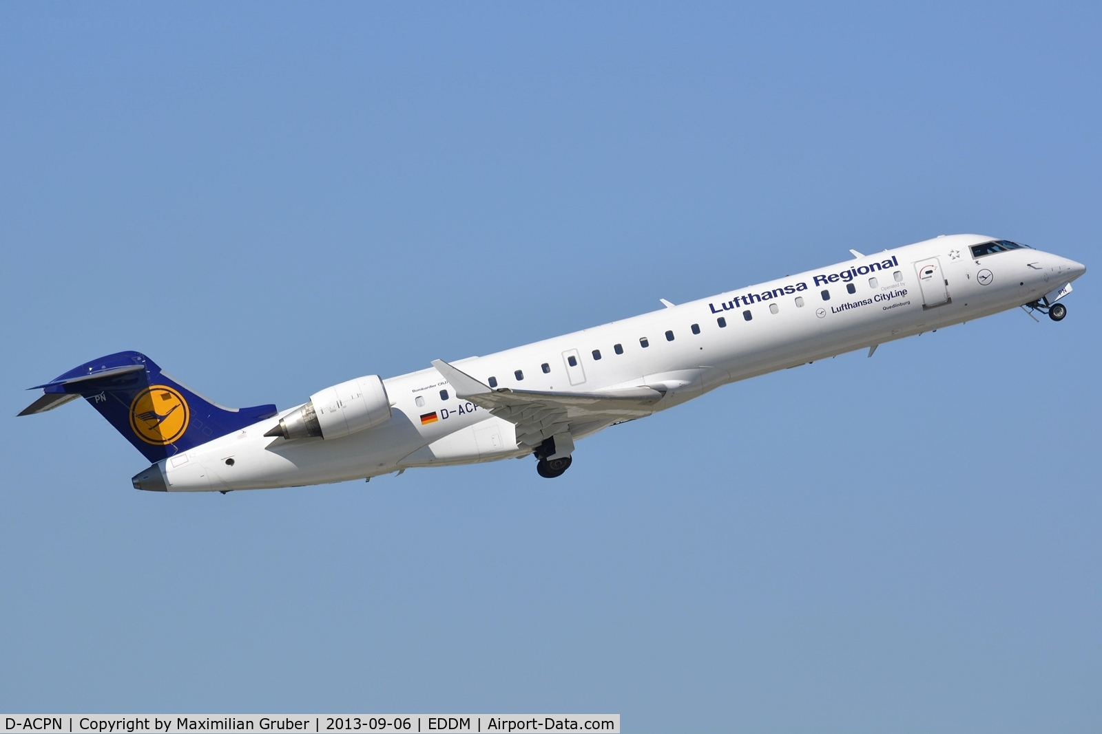 D-ACPN, 2003 Bombardier CRJ-701ER (CL-600-2C10) Regional Jet C/N 10083, Lufthansa CityLine