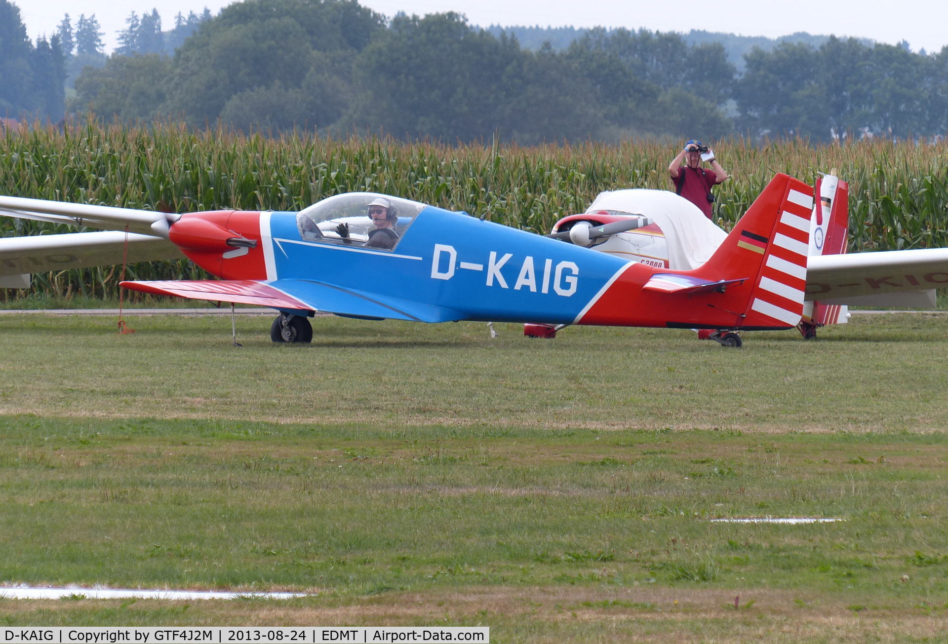 D-KAIG, Sportavia-Putzer Fournier RF-4D C/N 4157, D-KAIG at Tannheim 24.8.13