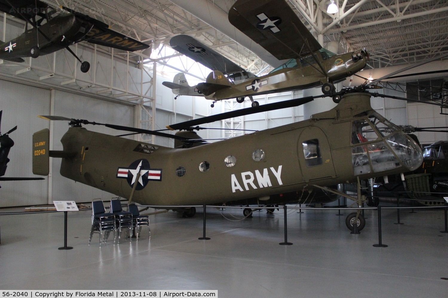 56-2040, Vertol CH-21C Shawnee C/N C.202, CH-21C Shawney at Army Aviation Museum