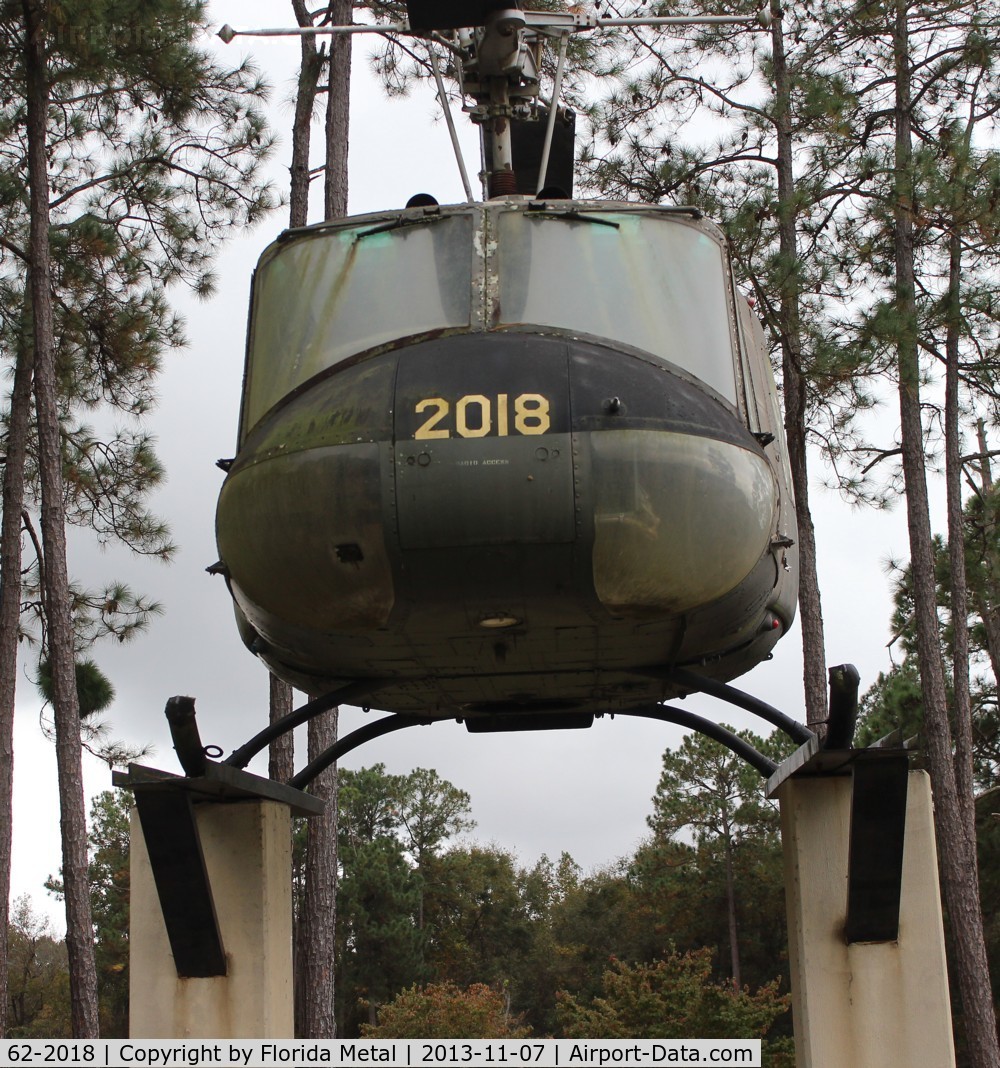 62-2018, 1962 Bell UH-1B Iroquois C/N 538, UH-1B Alabama Welcome Center on Hwy 231