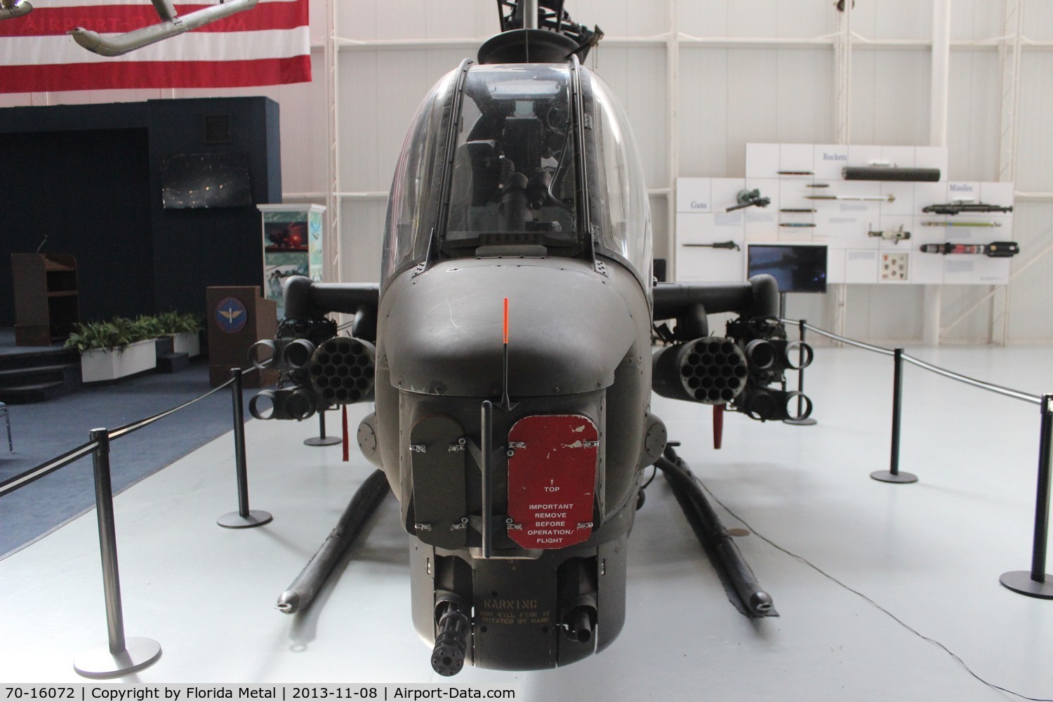 70-16072, 1970 Bell AH-1S Cobra C/N 21016, AH-1S at Army Aviation Museum