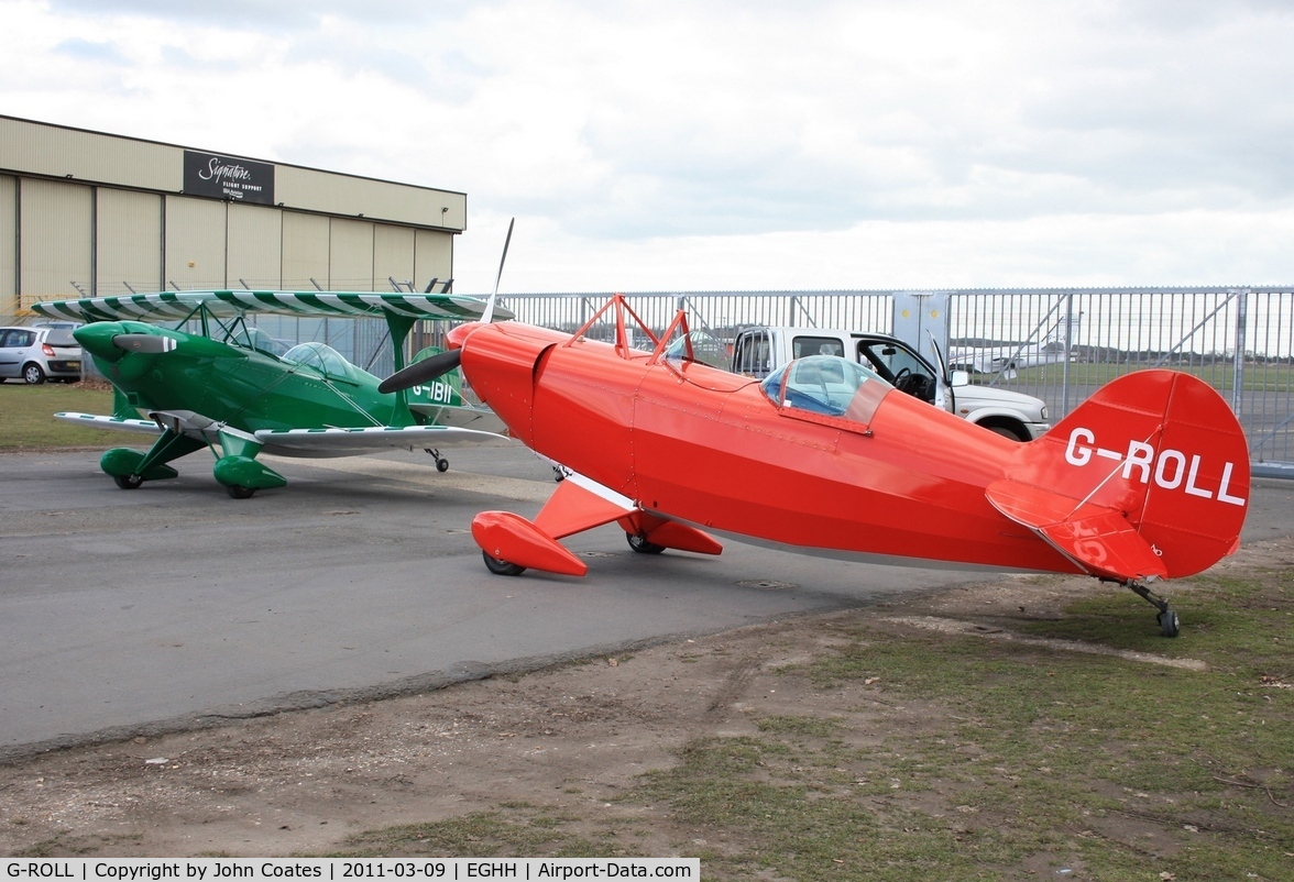 G-ROLL, 1978 Aerotek Pitts S-2A Special C/N 2175, Just painted - with G-IBII