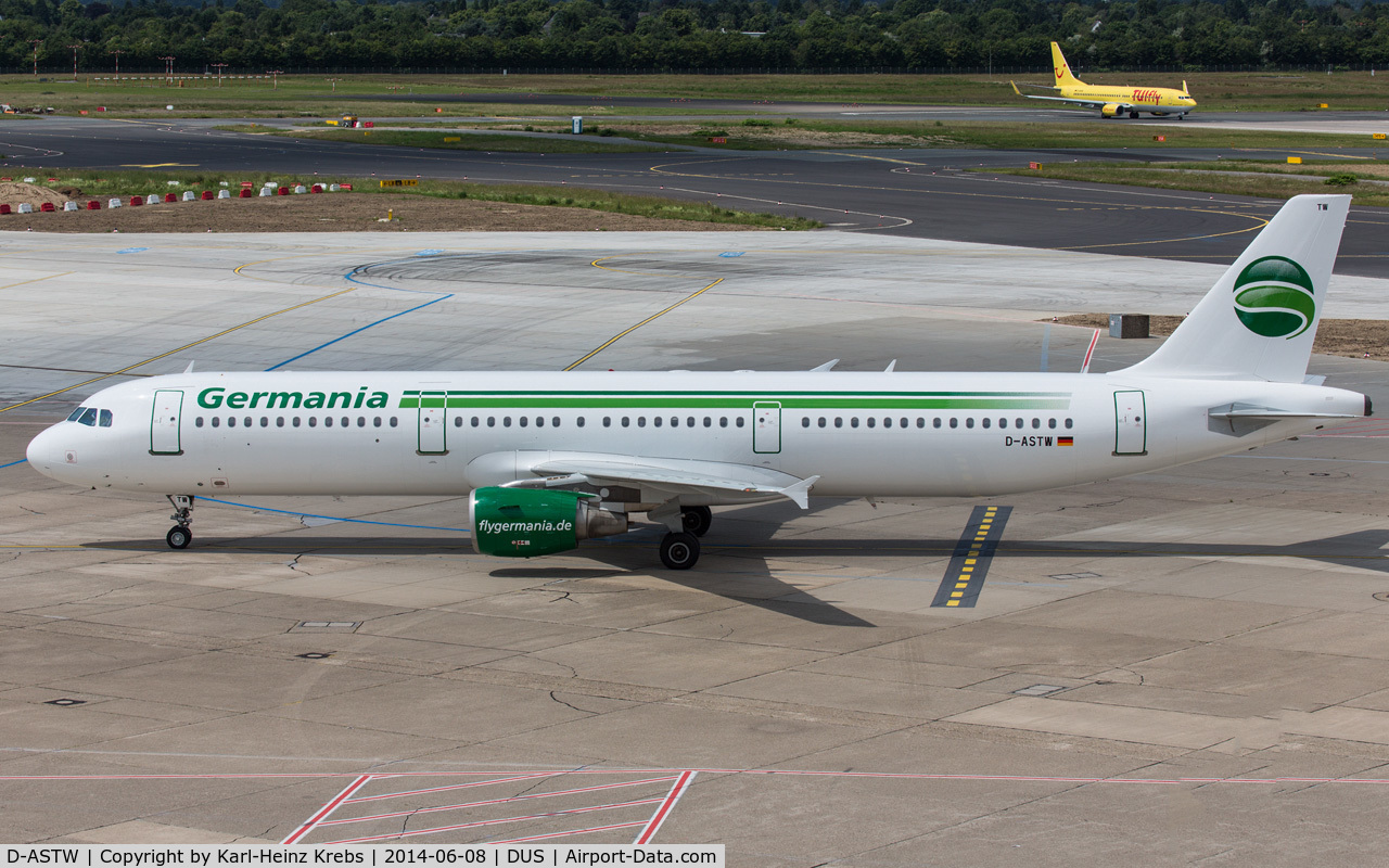 D-ASTW, 1999 Airbus A321-211 C/N 970, new A321 by Germania