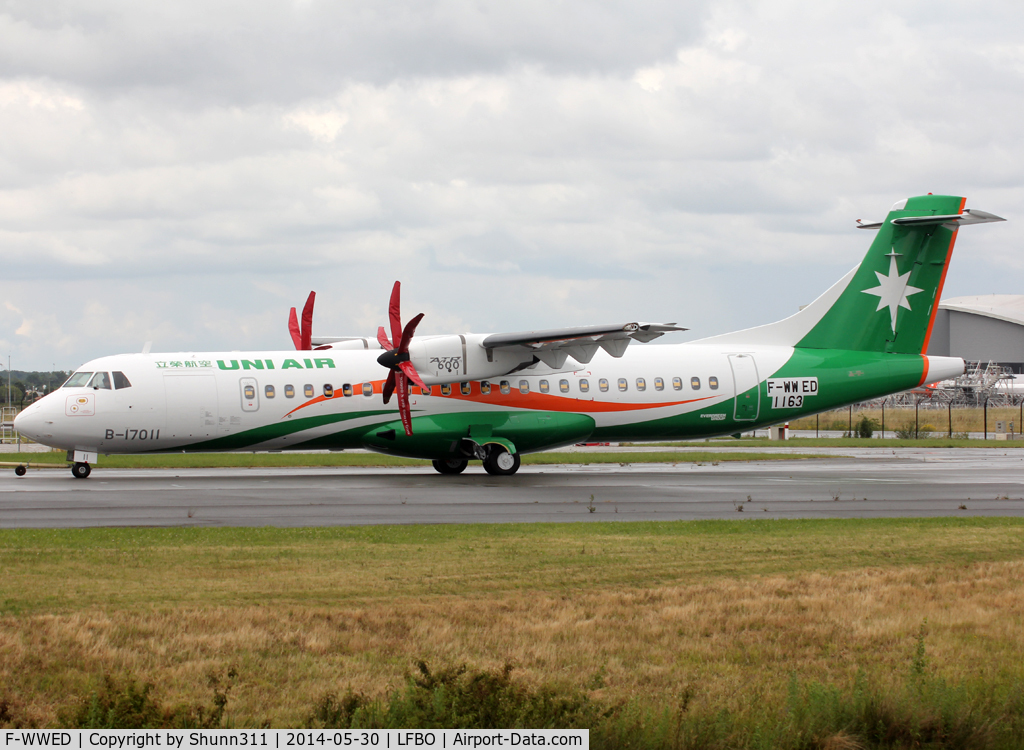F-WWED, 2014 ATR 72-600 C/N 1163, C/n 1163 - To be B-17011