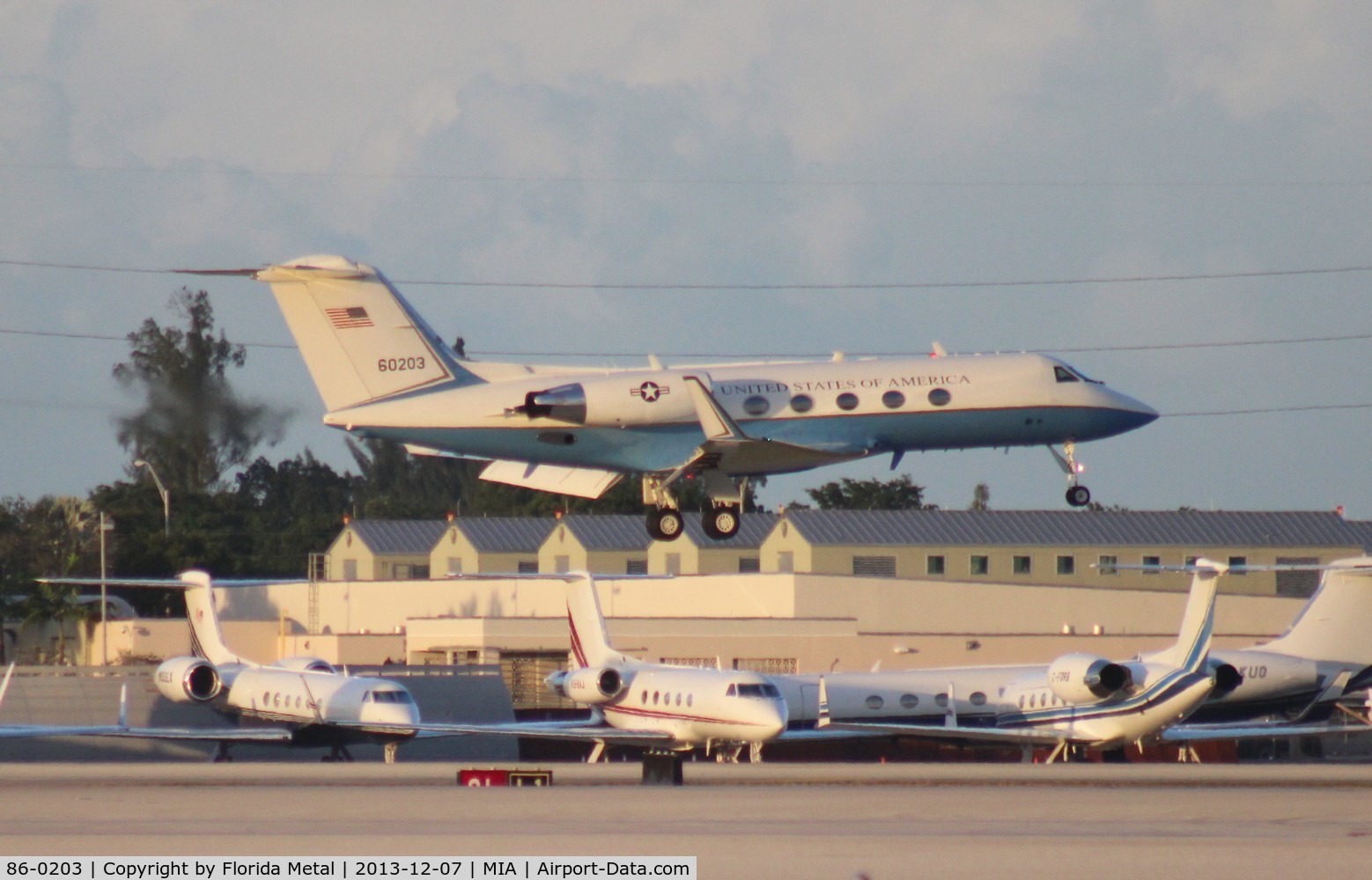 86-0203, 1986 Grumman C-20B Gulfstream III C/N 475, USAF C-20