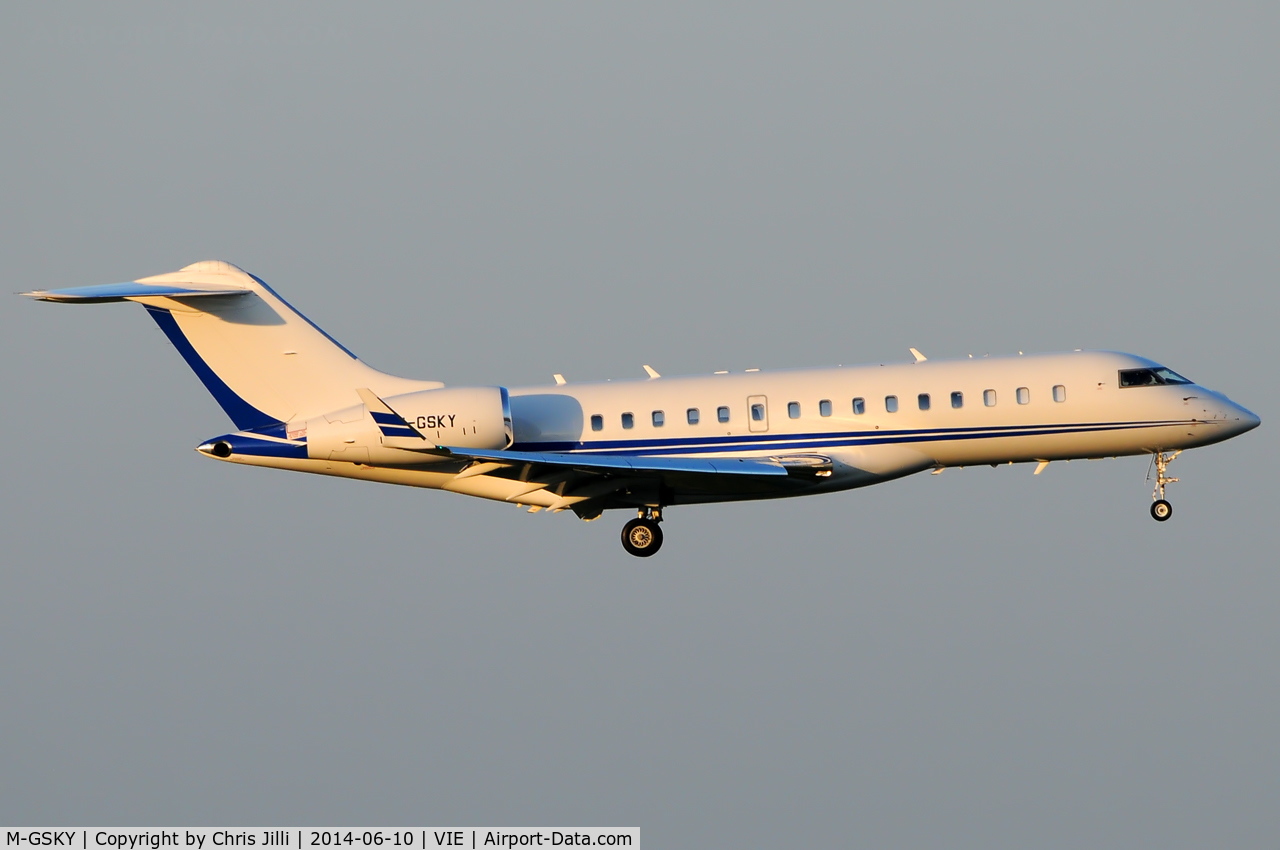 M-GSKY, 2010 Bombardier BD700-1A10 Global Express C/N 9420, Private