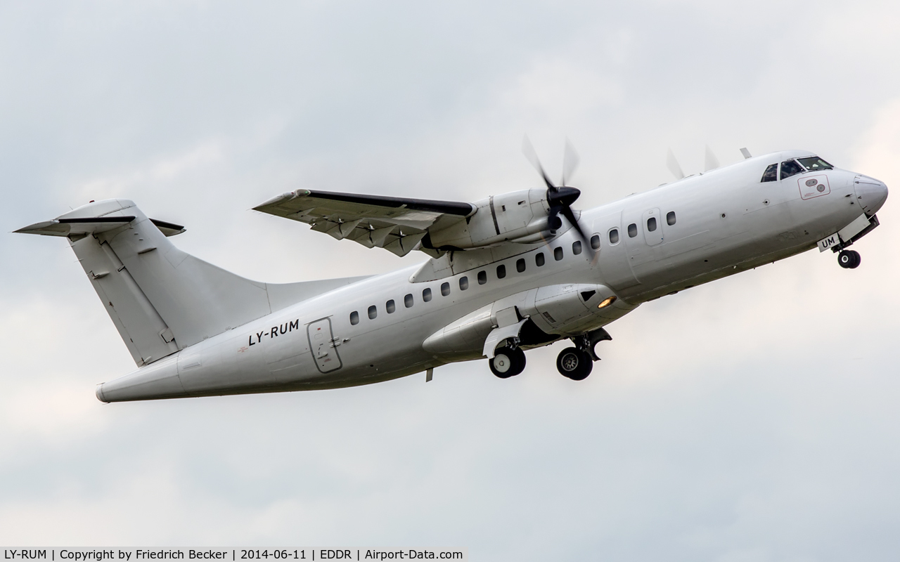 LY-RUM, 1986 ATR 42-300 C/N 010, departure to EYKA/Kaunas as MSA100