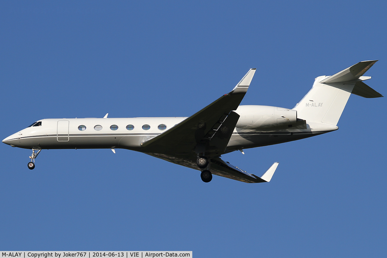 M-ALAY, 2012 Gulfstream Aerospace GV-SP (G550) C/N 5391, Private