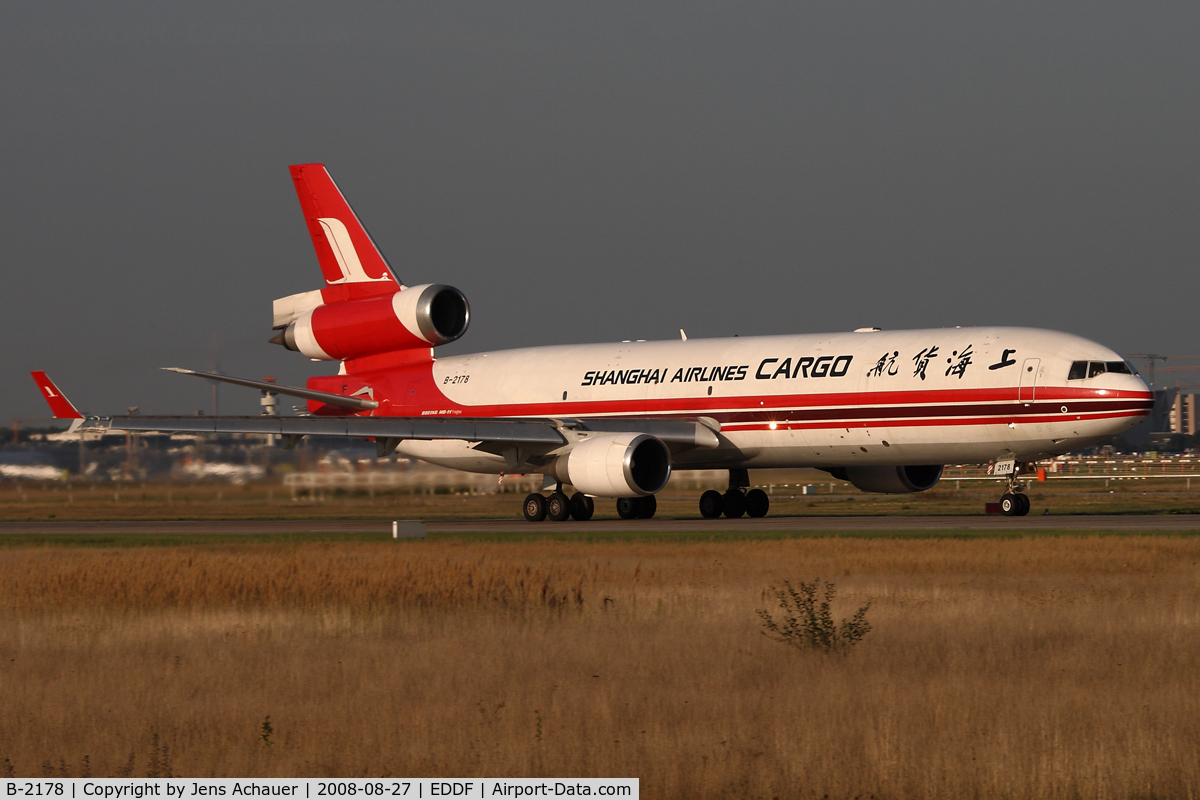 B-2178, 1994 McDonnell Douglas MD-11F C/N 48543, Departing Frankfurt on rwy 18