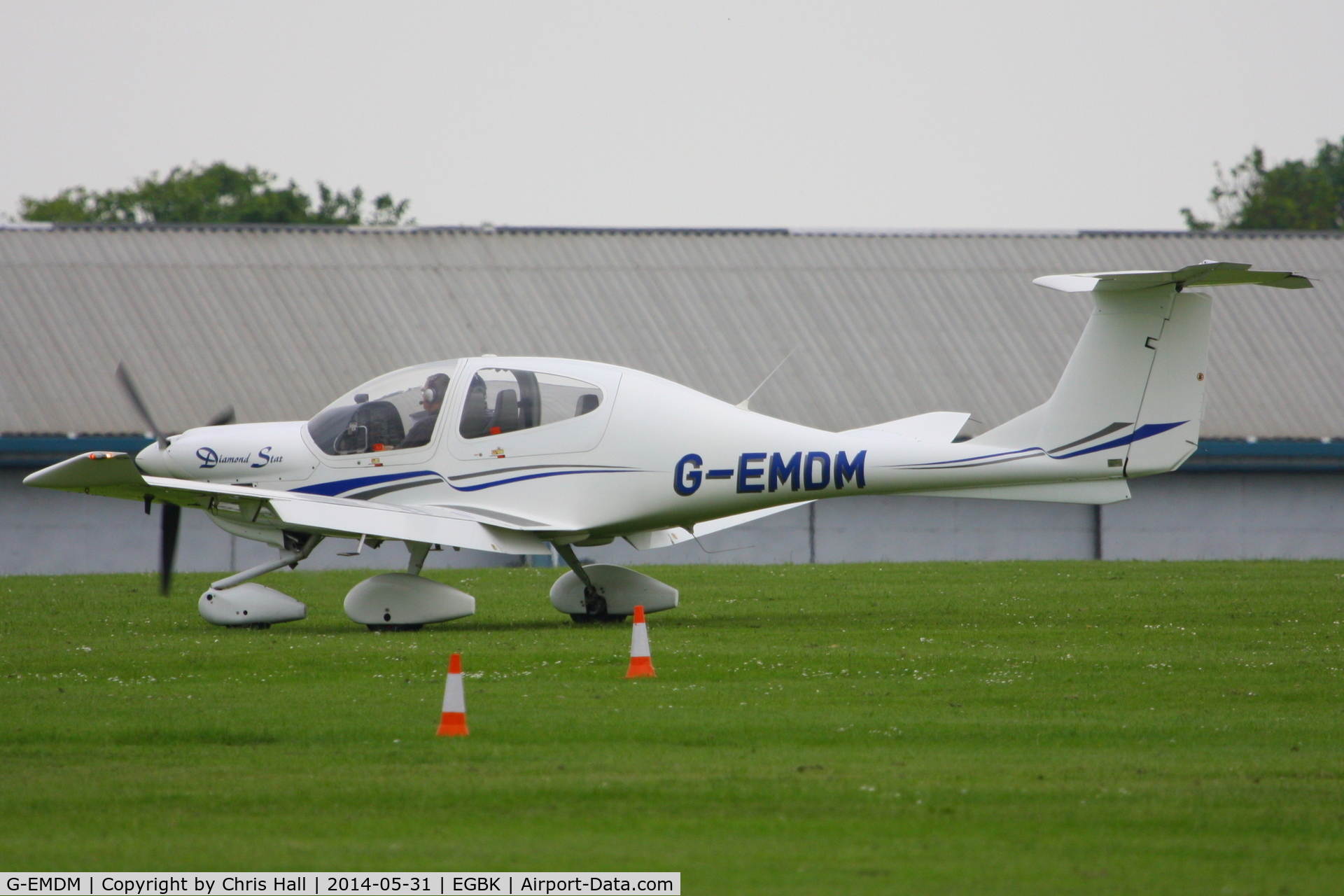 G-EMDM, 2000 Diamond DA-40 Diamond Star C/N 40.009, at AeroExpo 2014