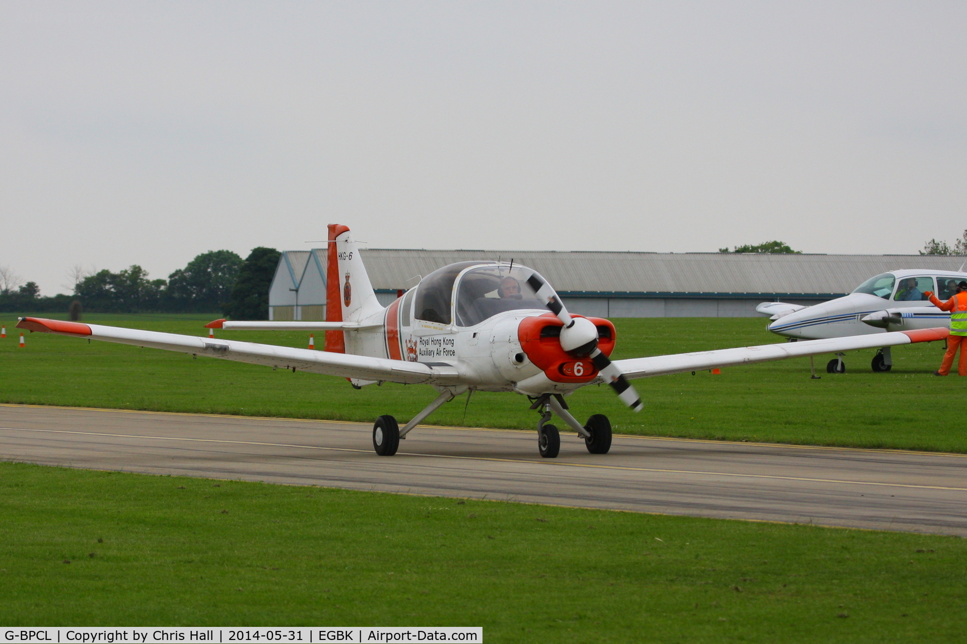 G-BPCL, 1977 Scottish Aviation Bulldog Series 120 Model 128 C/N BH120/393, at AeroExpo 2014