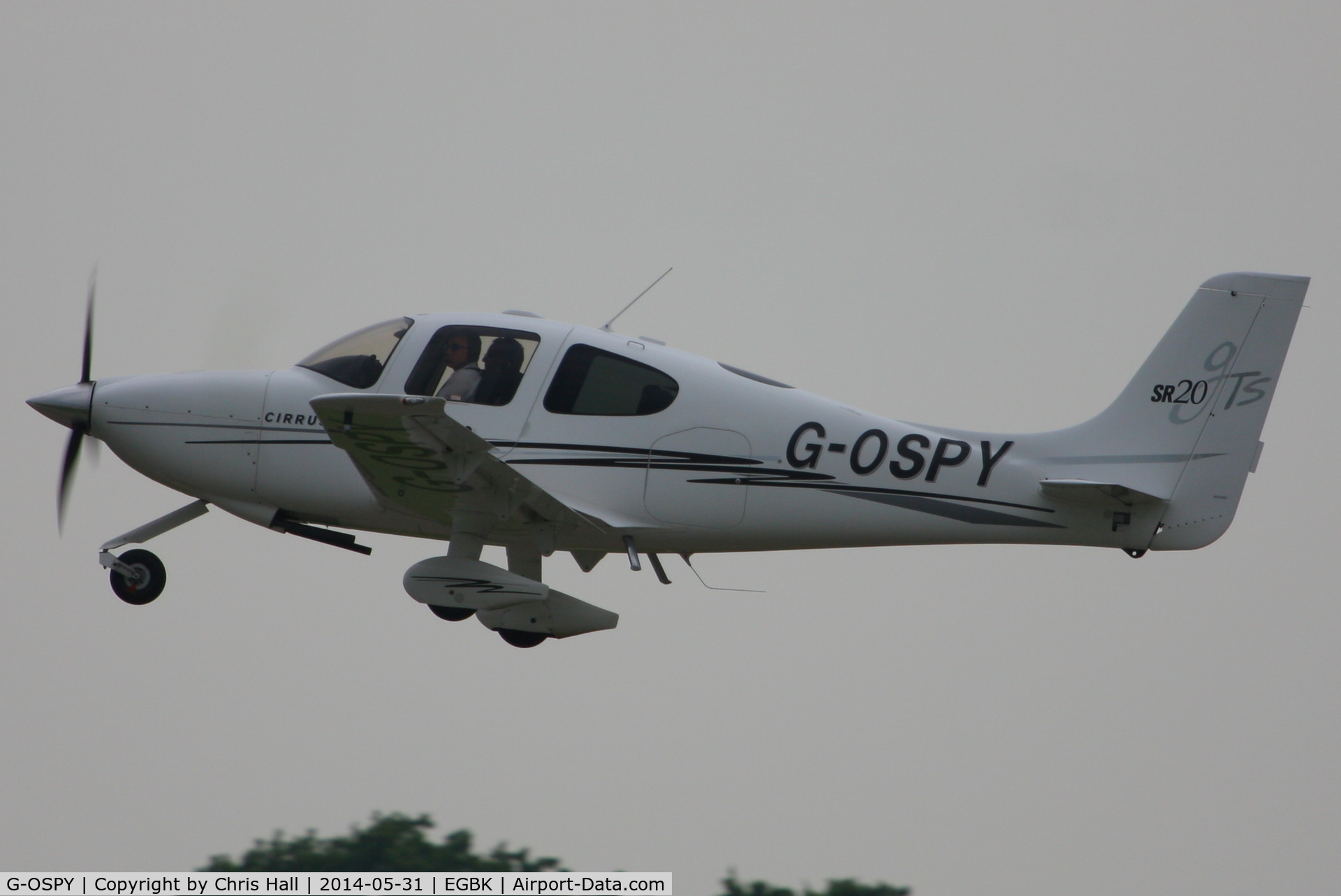 G-OSPY, 2005 Cirrus SR20 GTS C/N 1546, at AeroExpo 2014