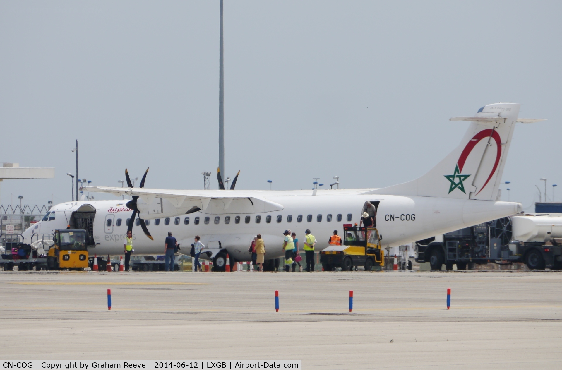 CN-COG, 2012 ATR 72-600 (72-212A) C/N 1035, Just landed at Gibraltar.