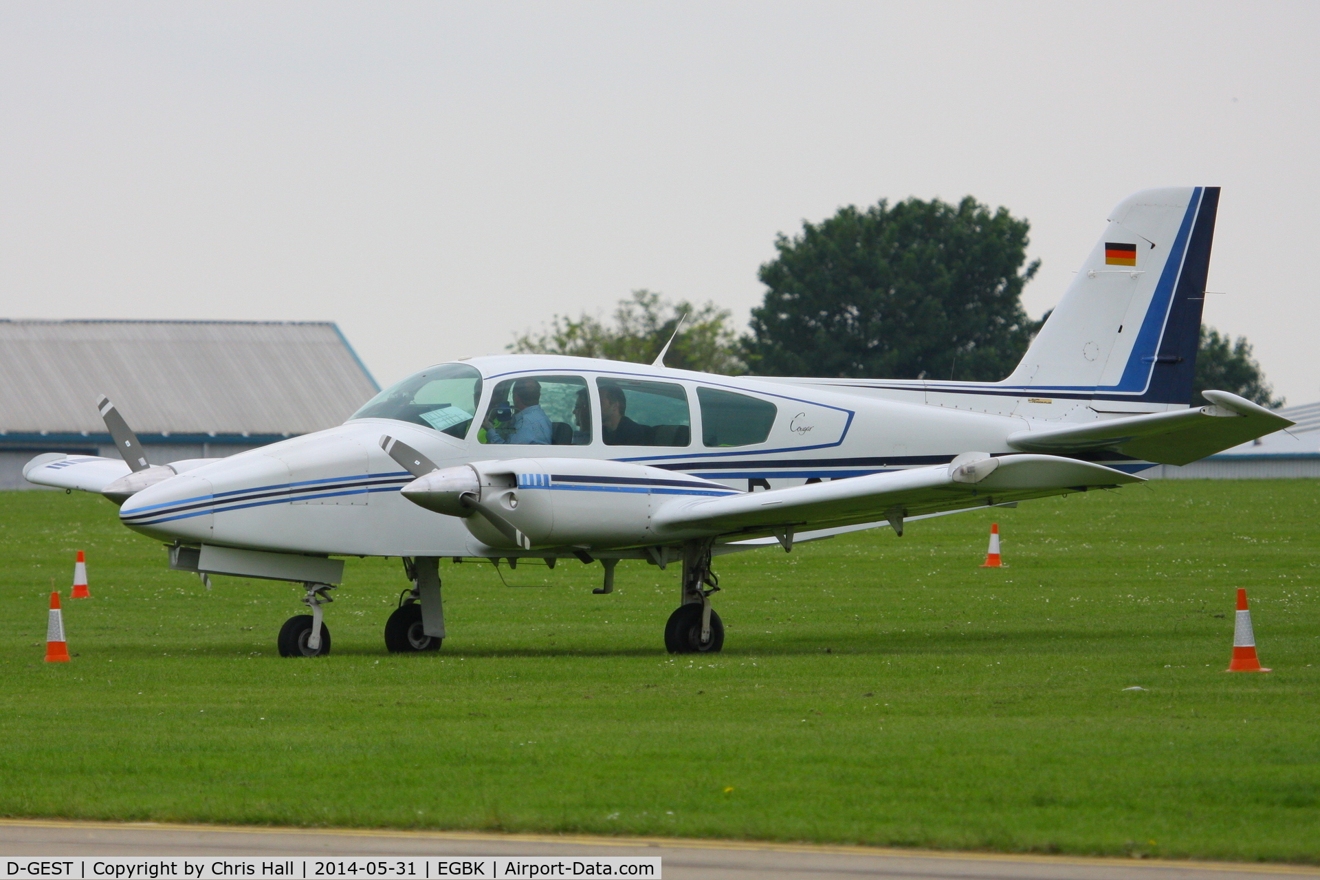 D-GEST, 1979 Grumman American GA-7 Cougar C/N GA7-0102, at AeroExpo 2014