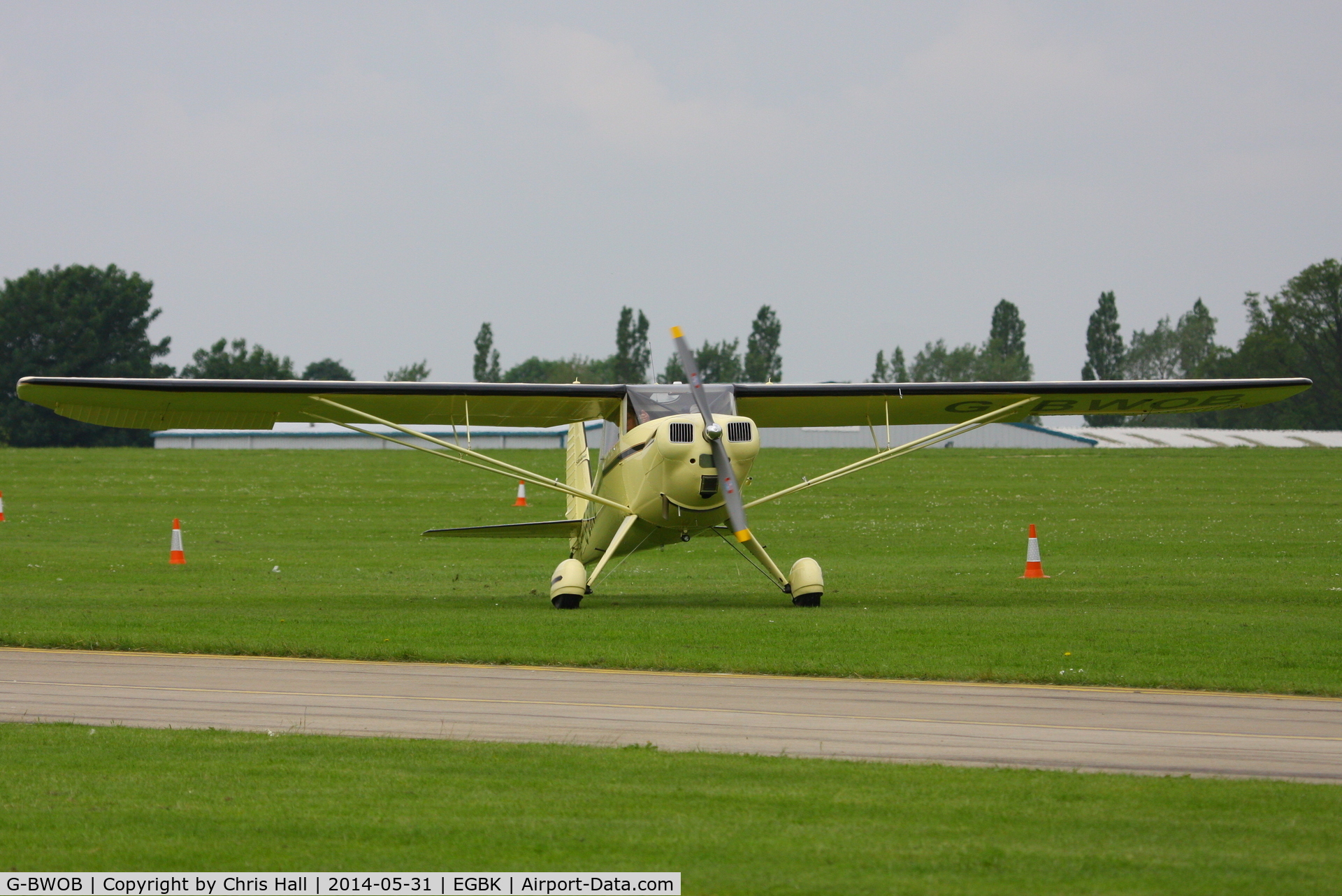 G-BWOB, 1948 Luscombe 8F Silvaire C/N 6179, at AeroExpo 2014