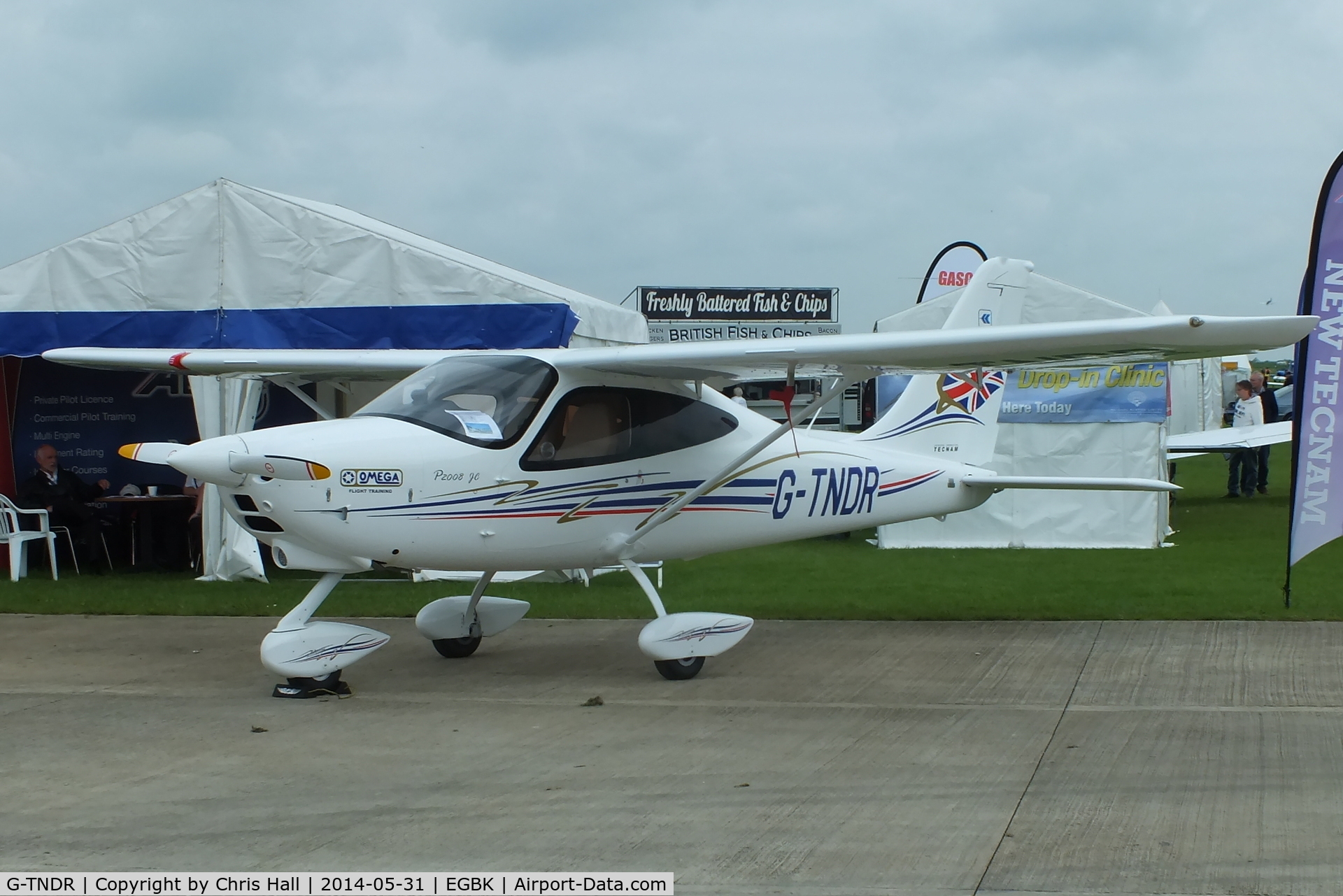 G-TNDR, 2014 Tecnam P-2008JC C/N 1035, at AeroExpo 2014