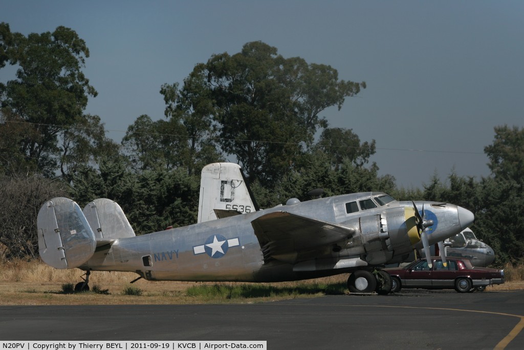 N20PV, 1944 Lockheed PV-2 Harpoon C/N 15-1490, Parking at Nut Tree Airport (registered as NL20P)
