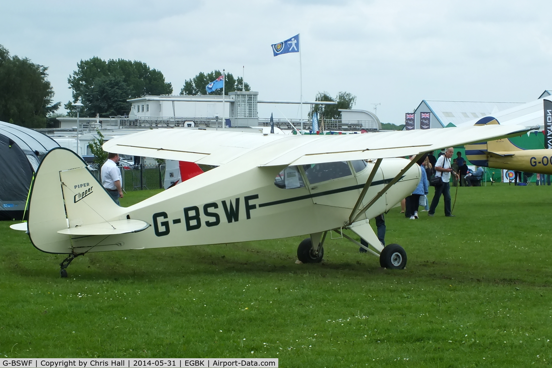 G-BSWF, 1949 Piper PA-16 Clipper C/N 16-475, at AeroExpo 2014