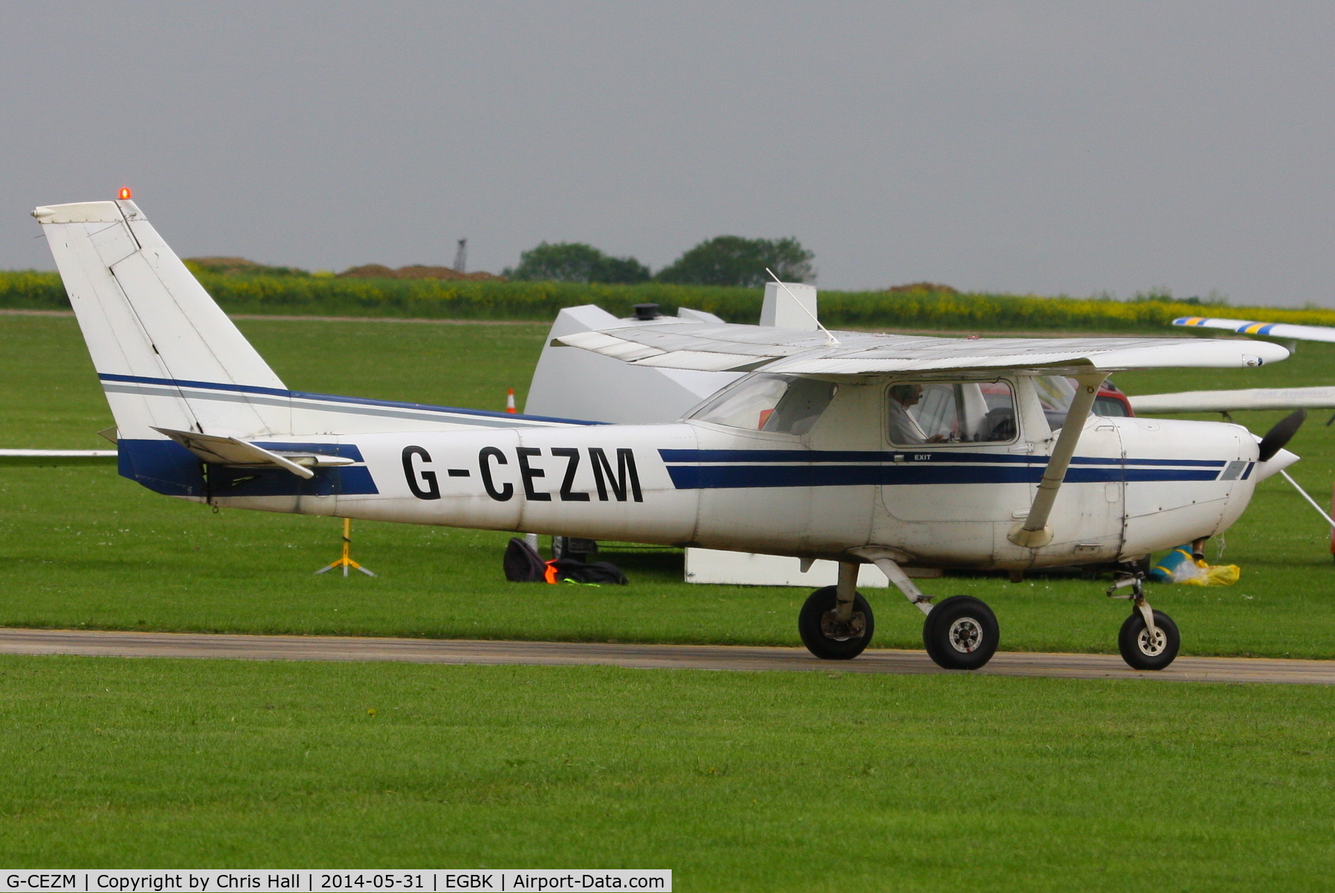 G-CEZM, 1981 Cessna 152 C/N 15285179, at AeroExpo 2014