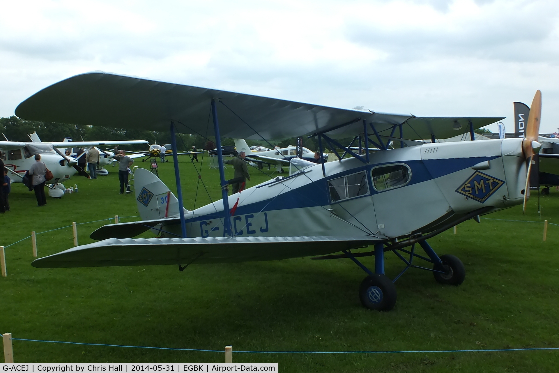 G-ACEJ, 1933 De Havilland DH.83 Fox Moth C/N 4069, at AeroExpo 2014