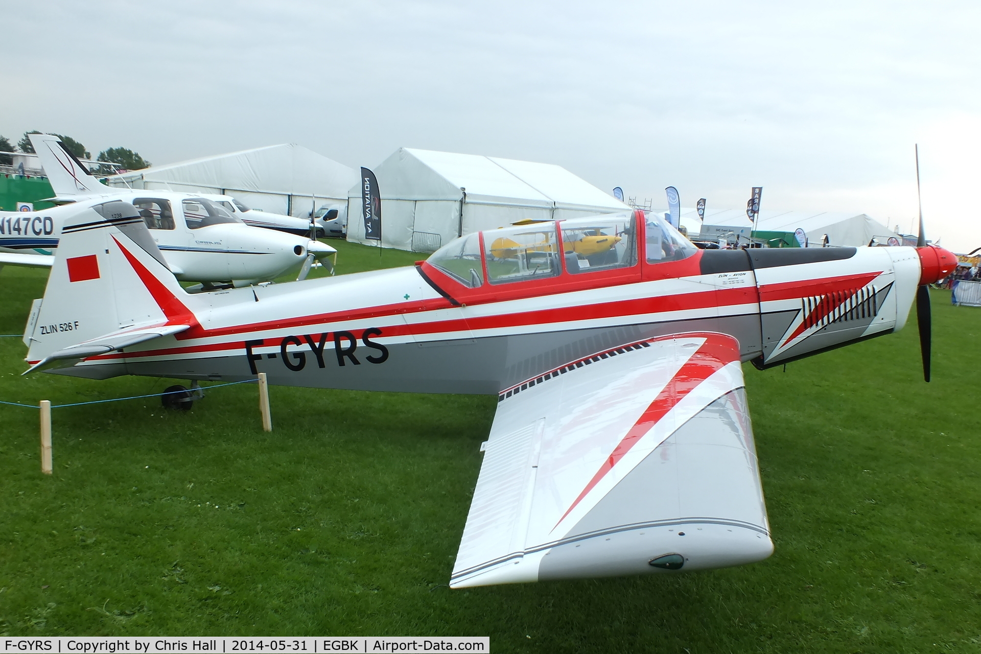 F-GYRS, Zlin Z-526F Trener Master C/N 1238, at AeroExpo 2014