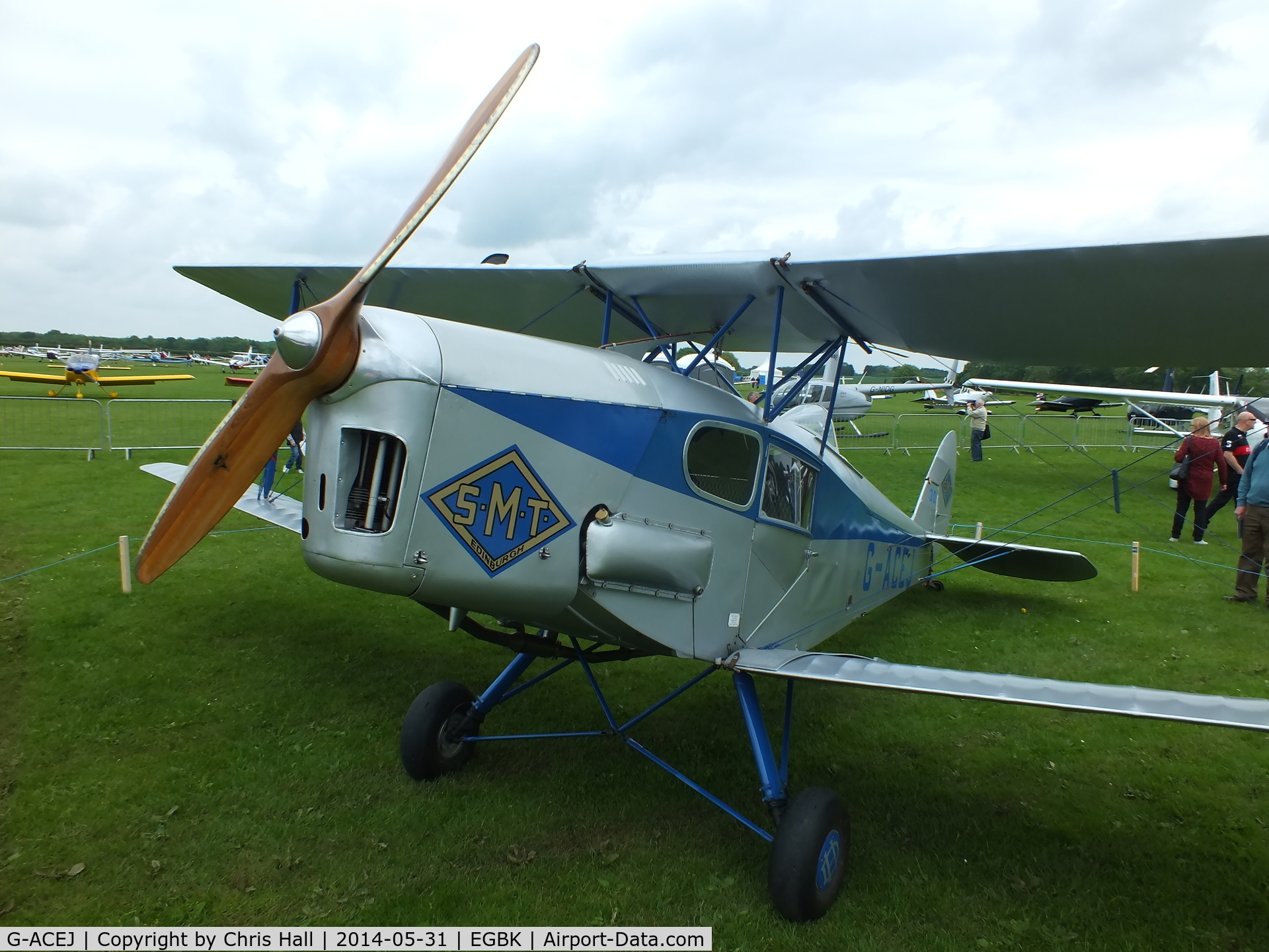 G-ACEJ, 1933 De Havilland DH.83 Fox Moth C/N 4069, at AeroExpo 2014