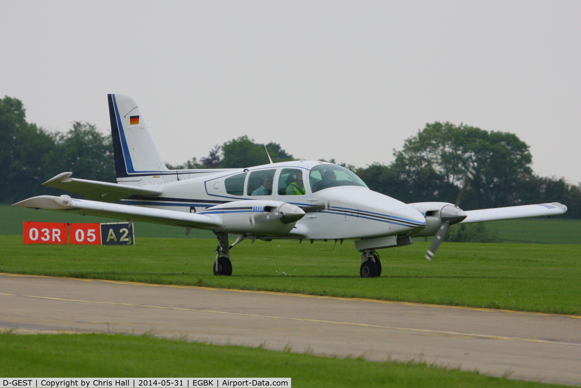 D-GEST, 1979 Grumman American GA-7 Cougar C/N GA7-0102, at AeroExpo 2014