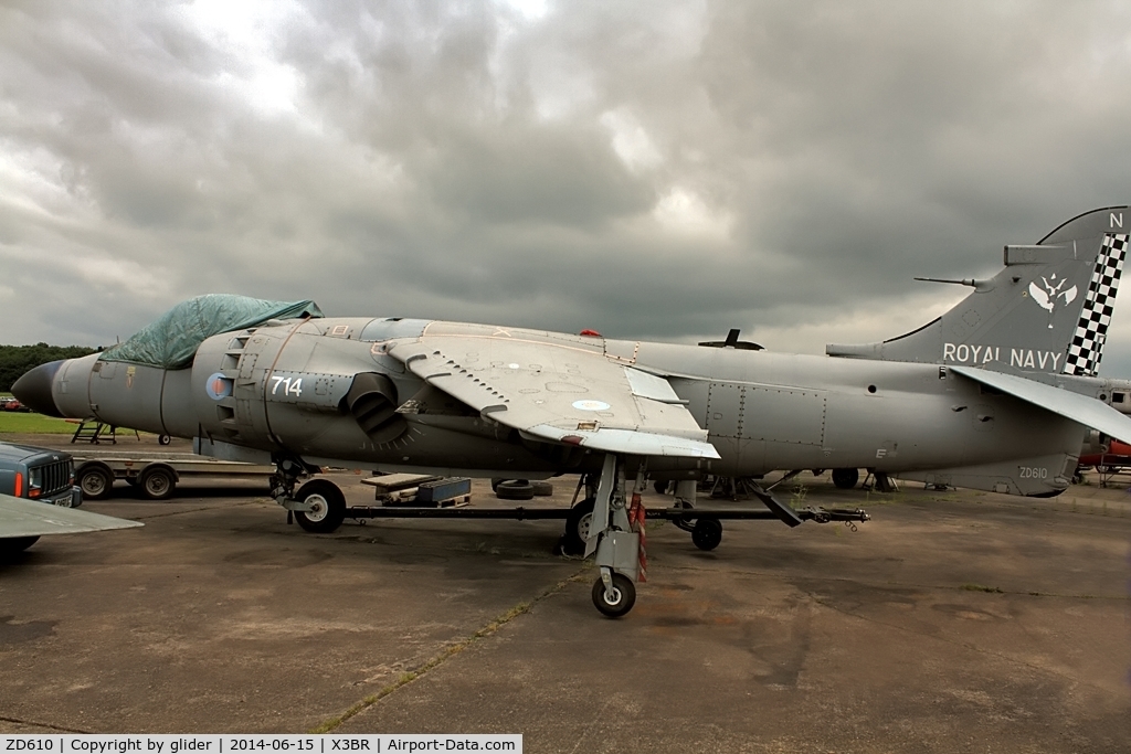 ZD610, 1985 British Aerospace Sea Harrier F/A.2 C/N 1H-912049/B43/P27, Bruntingthorpe