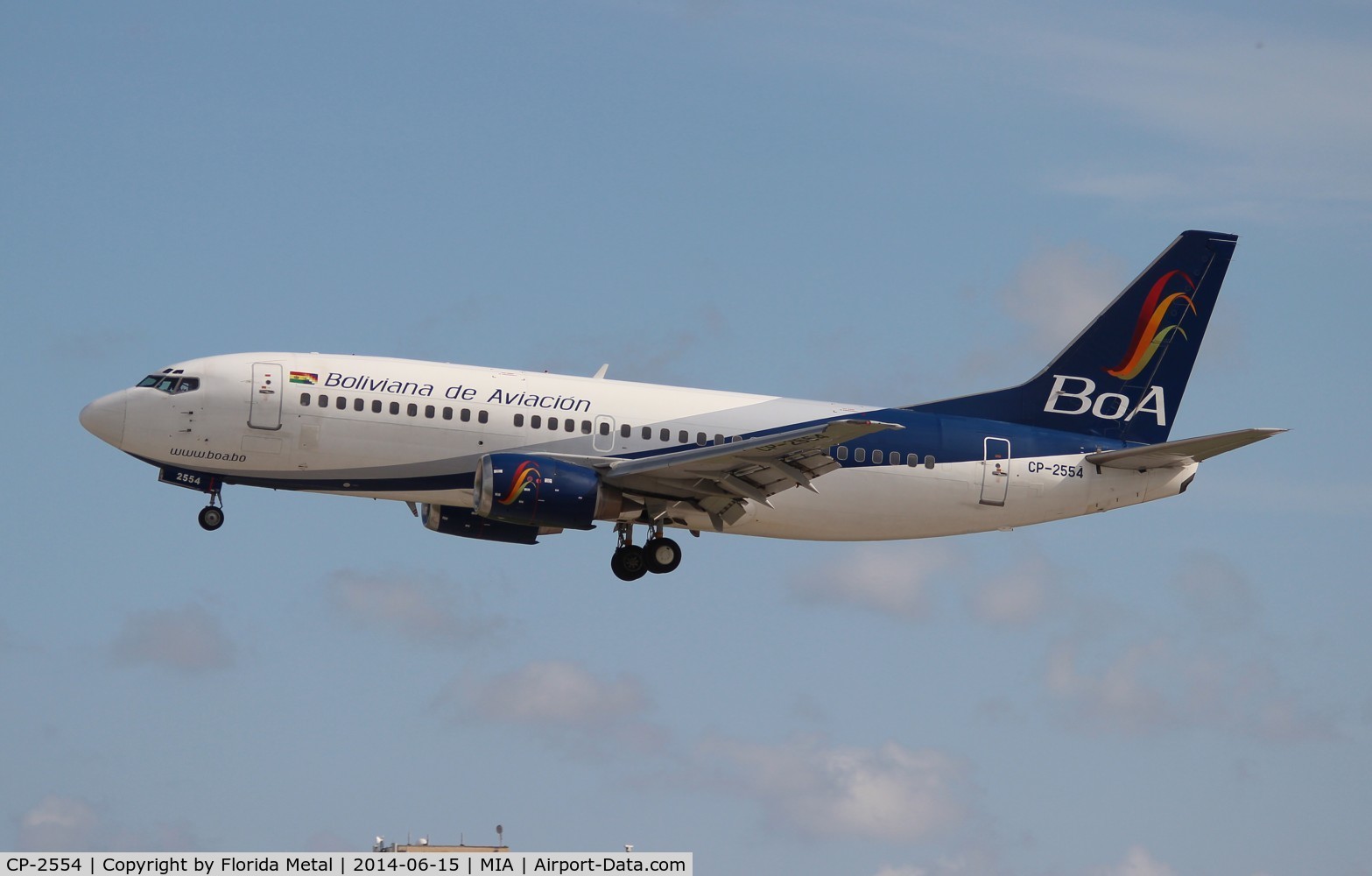 CP-2554, 1994 Boeing 737-8Q8 C/N 26303, BOA Boliviana 737-300