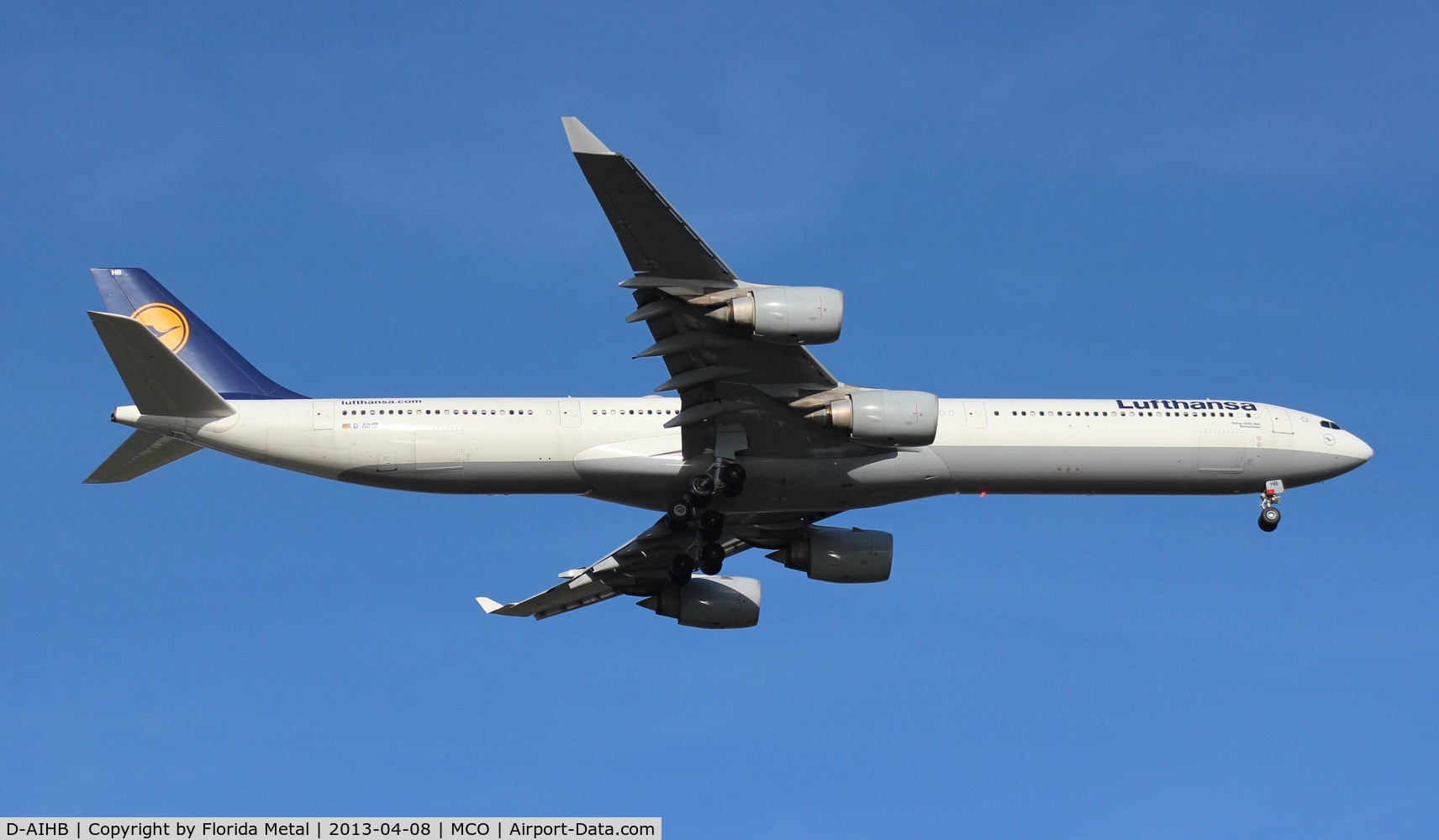 D-AIHB, 2003 Airbus A340-642 C/N 517, Lufthansa A340-600