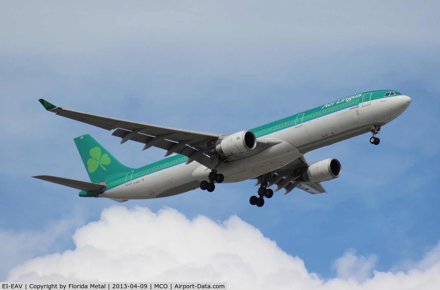 EI-EAV, 2009 Airbus A330-302 C/N 985, Aer Lingus A330-300