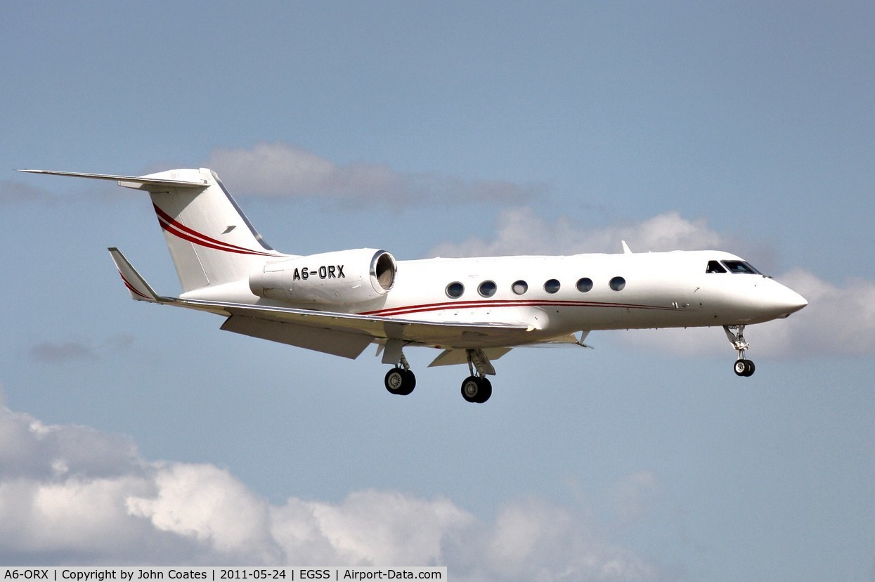 A6-ORX, 2008 Gulfstream Aerospace GIV-X (G450) C/N 4133, On finals