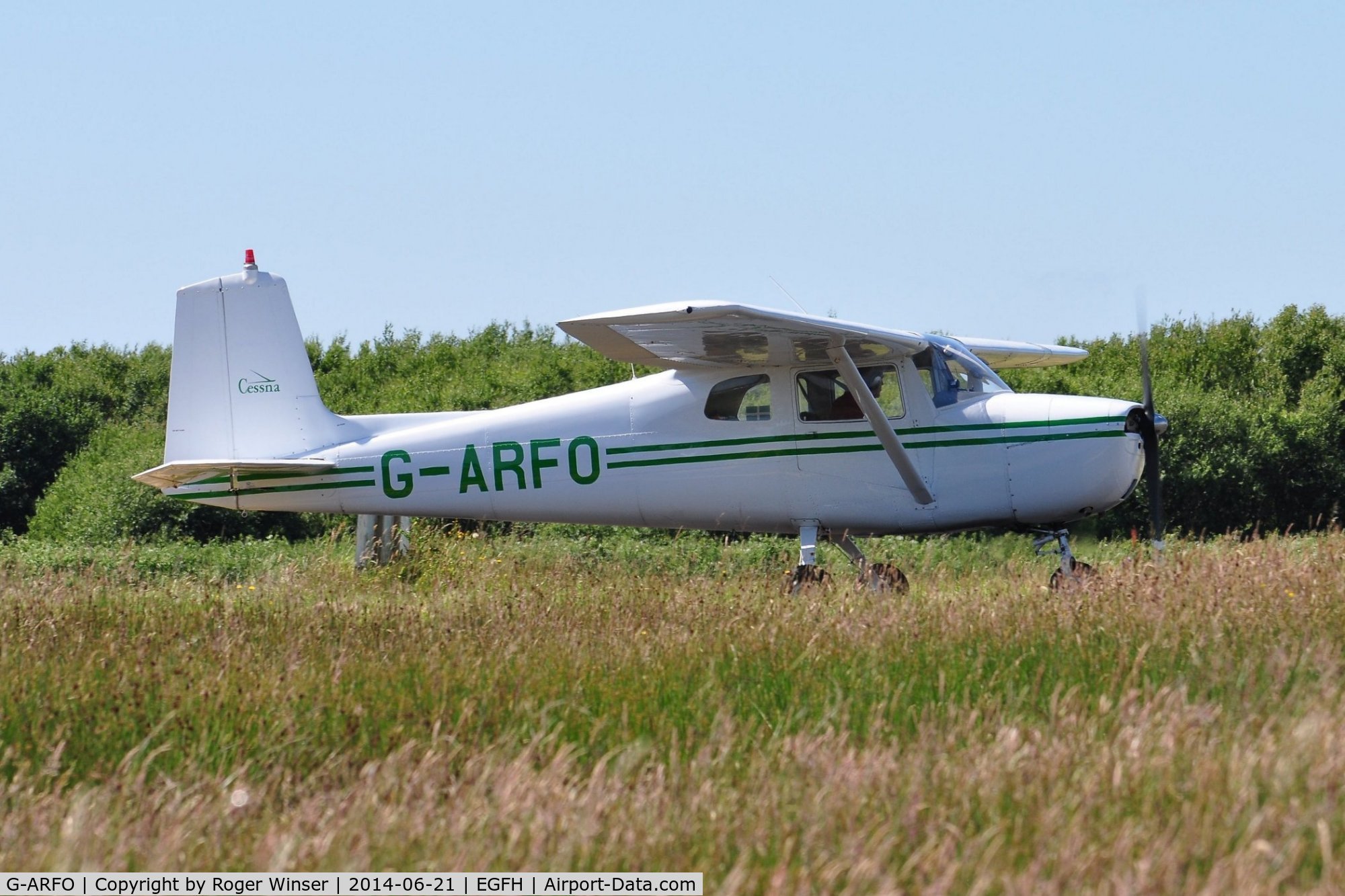 G-ARFO, 1961 Cessna 150A C/N 15059174, Visiting 150. Previously registered N7074X.
