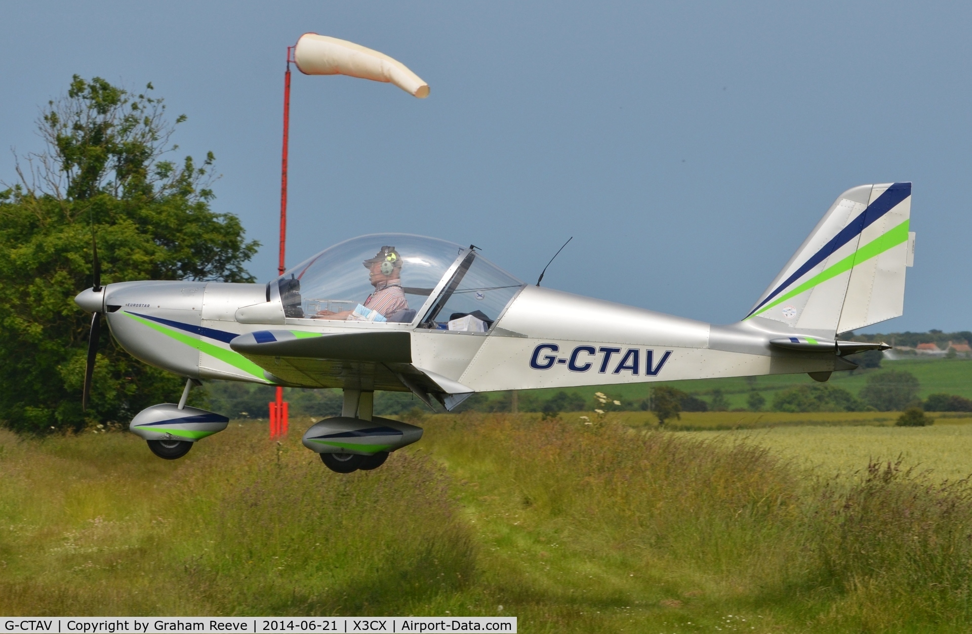 G-CTAV, 2004 Cosmik EV-97 TeamEurostar UK C/N 2129, Crabfield 2014.