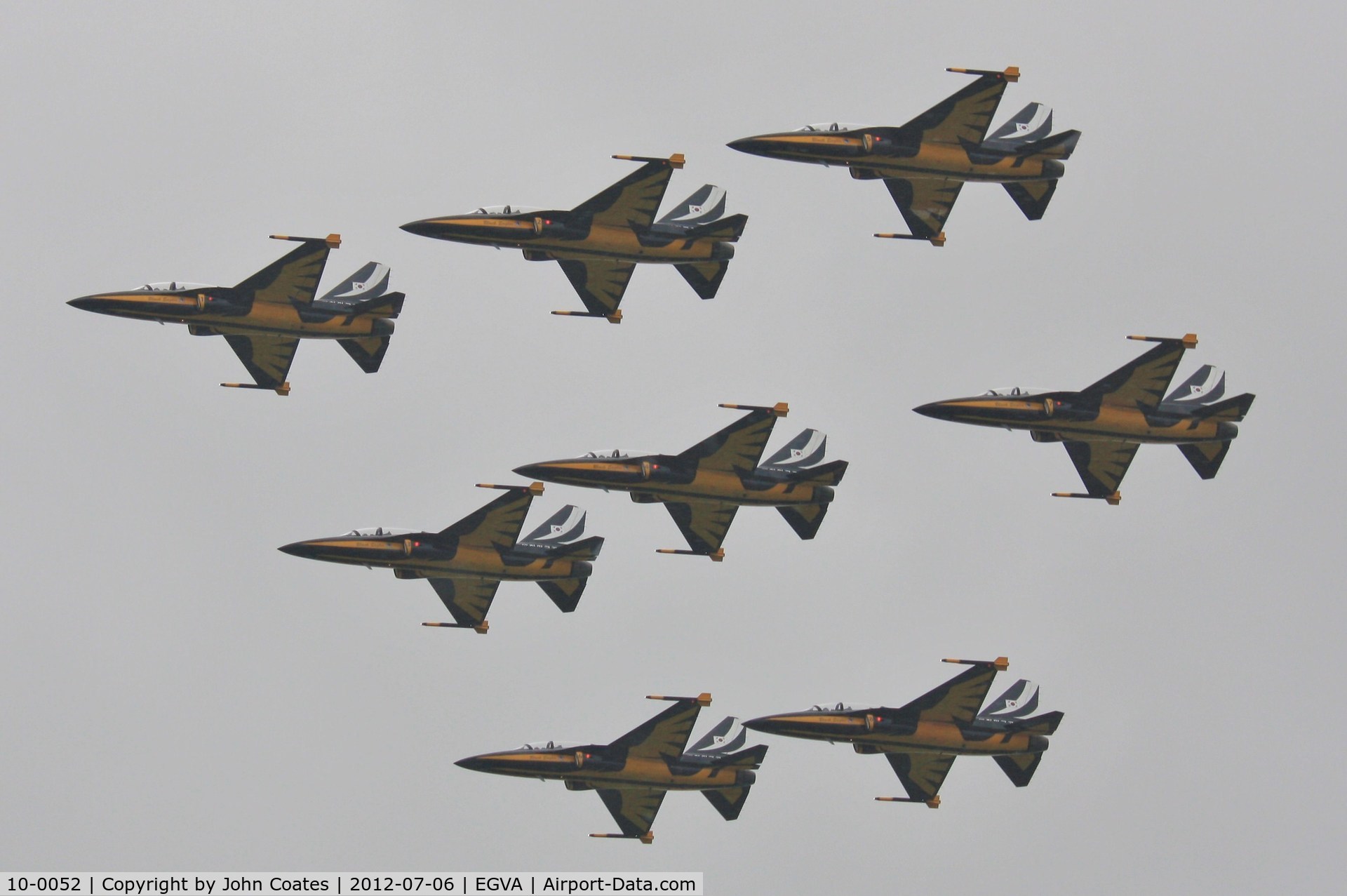 10-0052, 2010 Korean Aerospace Industries T-50B Golden Eagle C/N KA-052, Very wet practice for RIAT